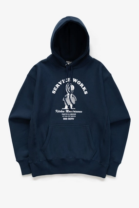 Service Works - Maintainence Hoodie - Navy Knit Apparel