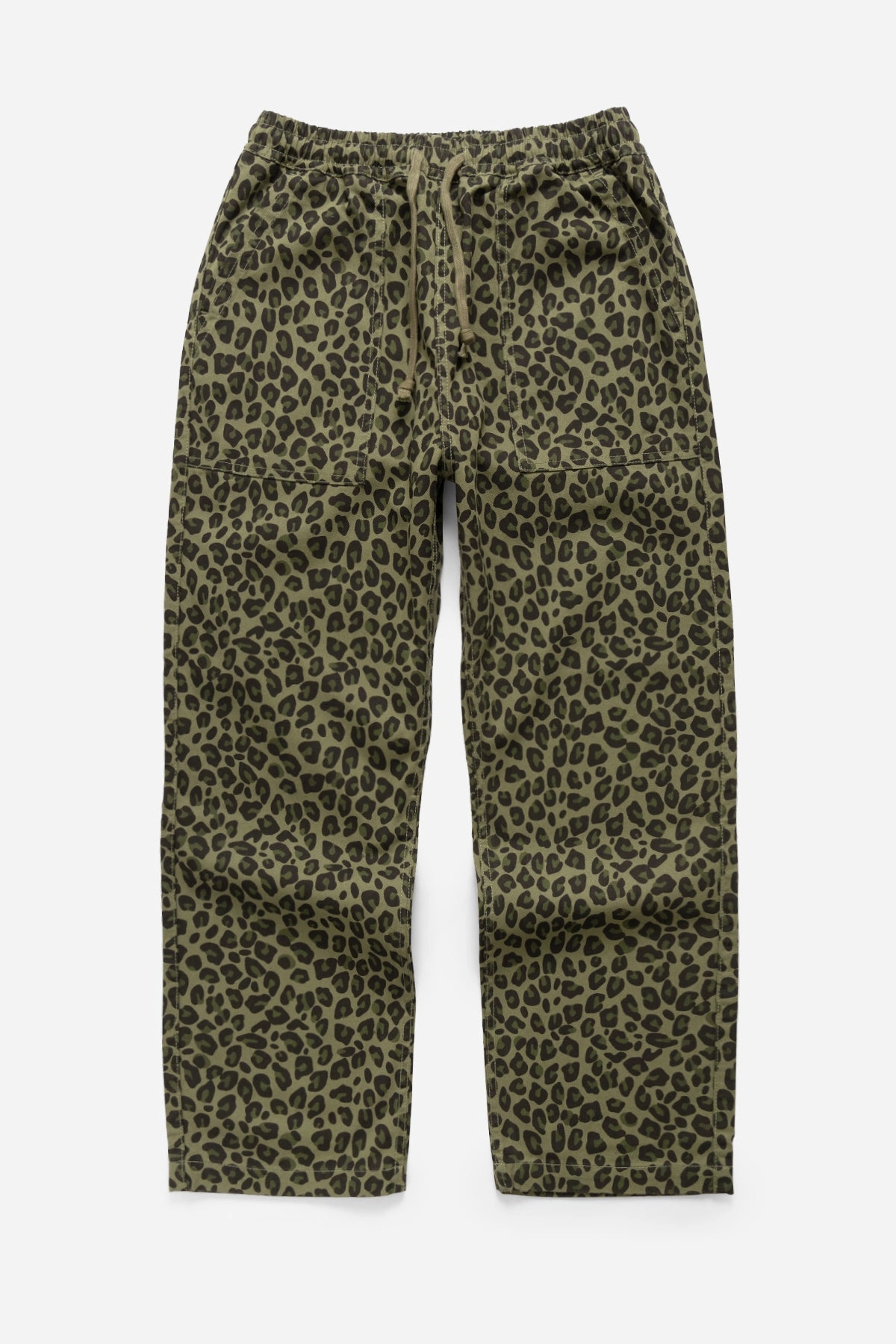 Service Works - Patterned Chef Pants - Green Leopard MoistureWickingFabric Cozy Lining