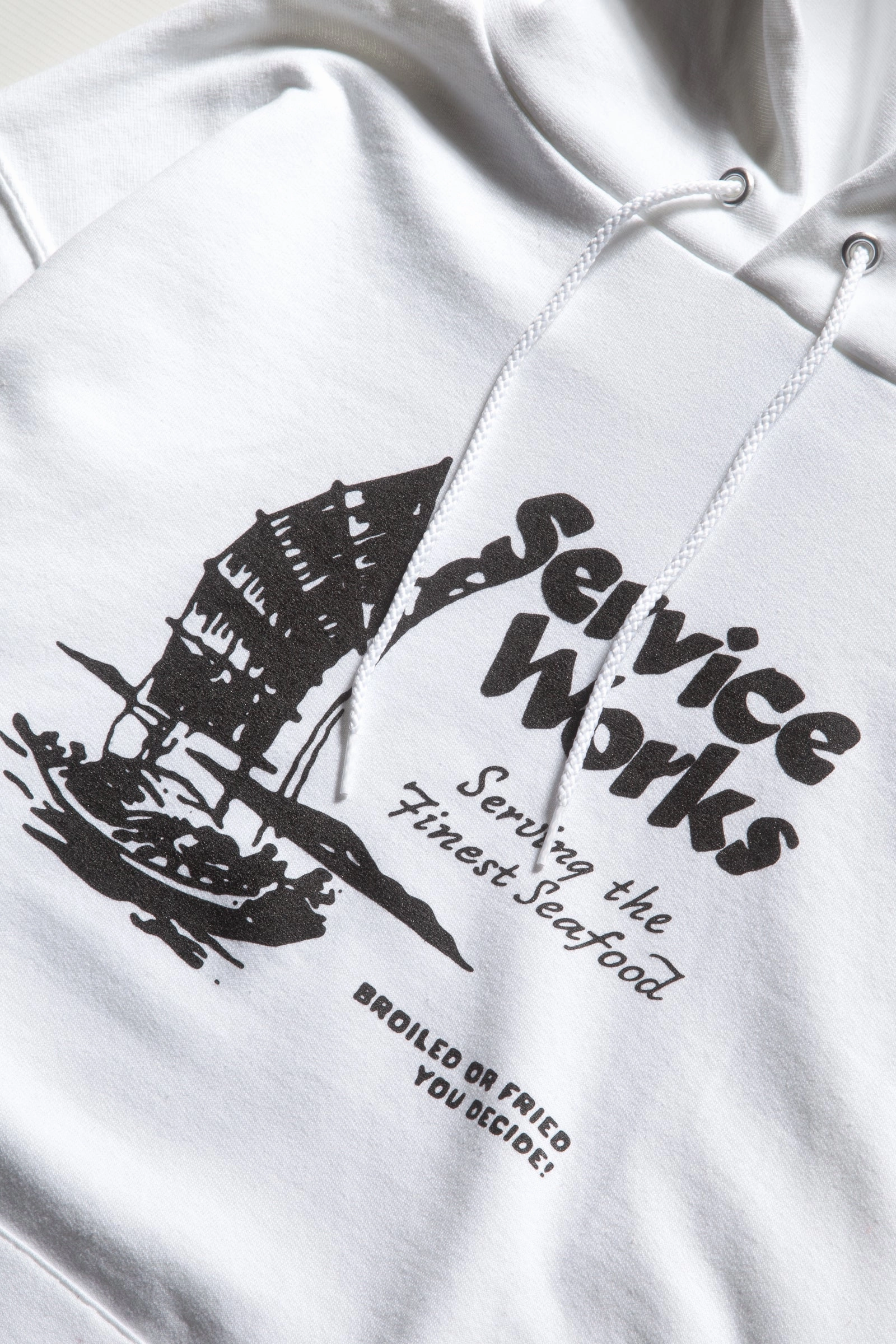 Chilly Ready Service Works - Sail Away Hoodie - White