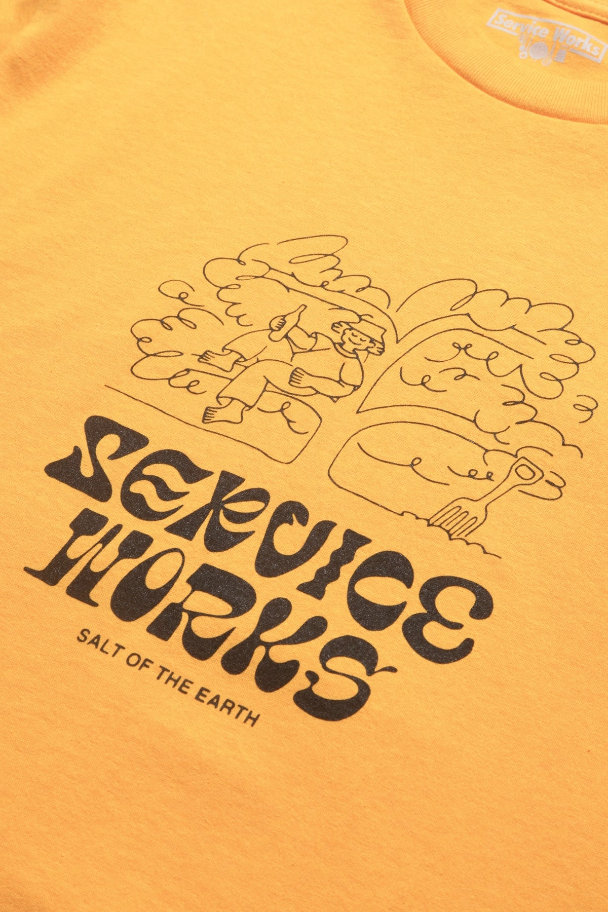 Service Works - Salt of the Earth Tee - Sunflower Quick Change All Season Wear