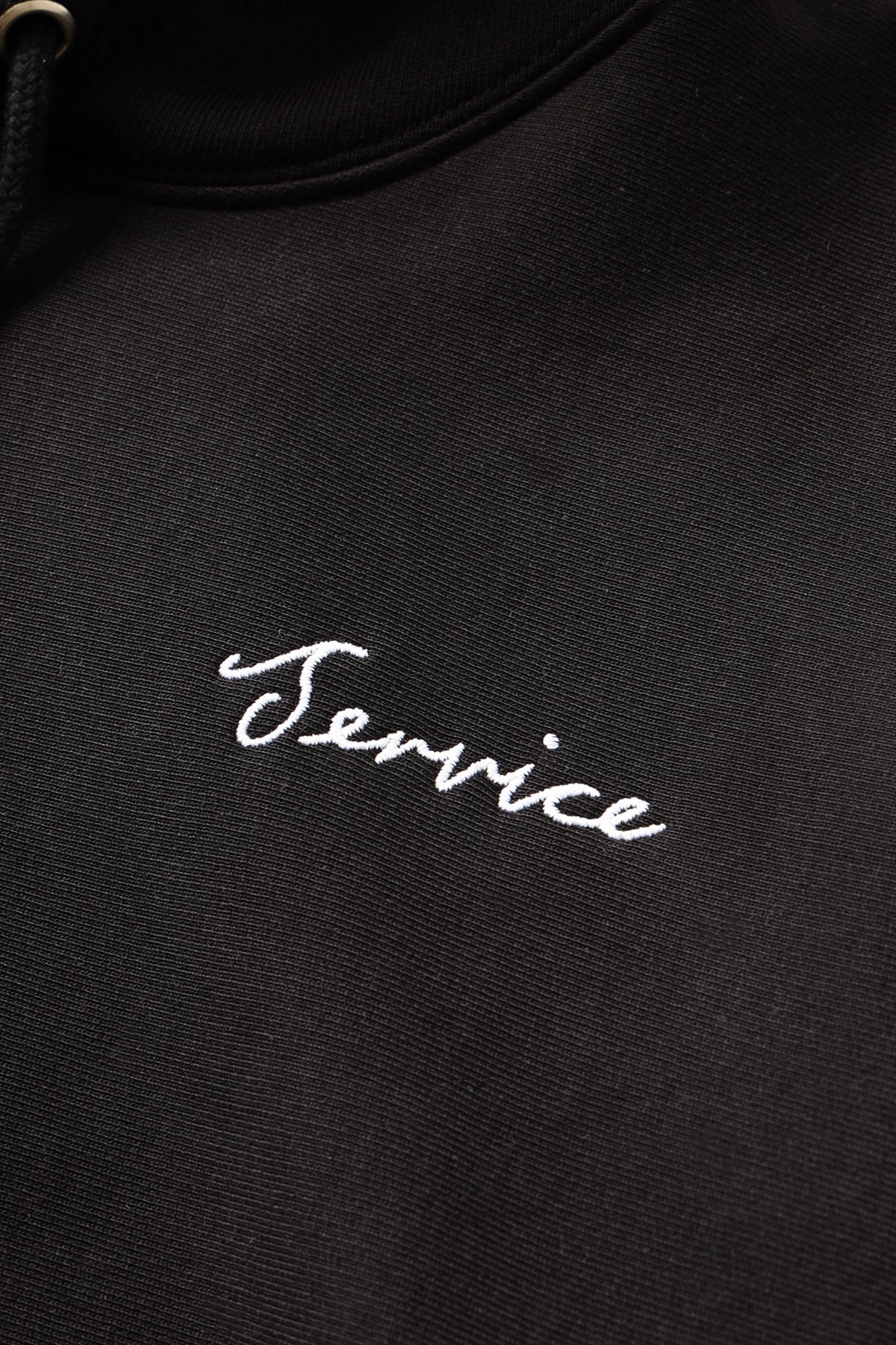 Luxury Fiber Blend Winter Ready Outfit Service Works - Script Logo Hoodie - Black