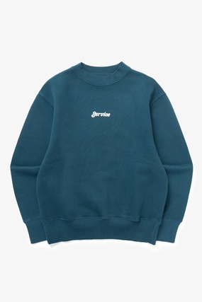 Service Works - Service Logo Crewneck - Ocean Layering Knit