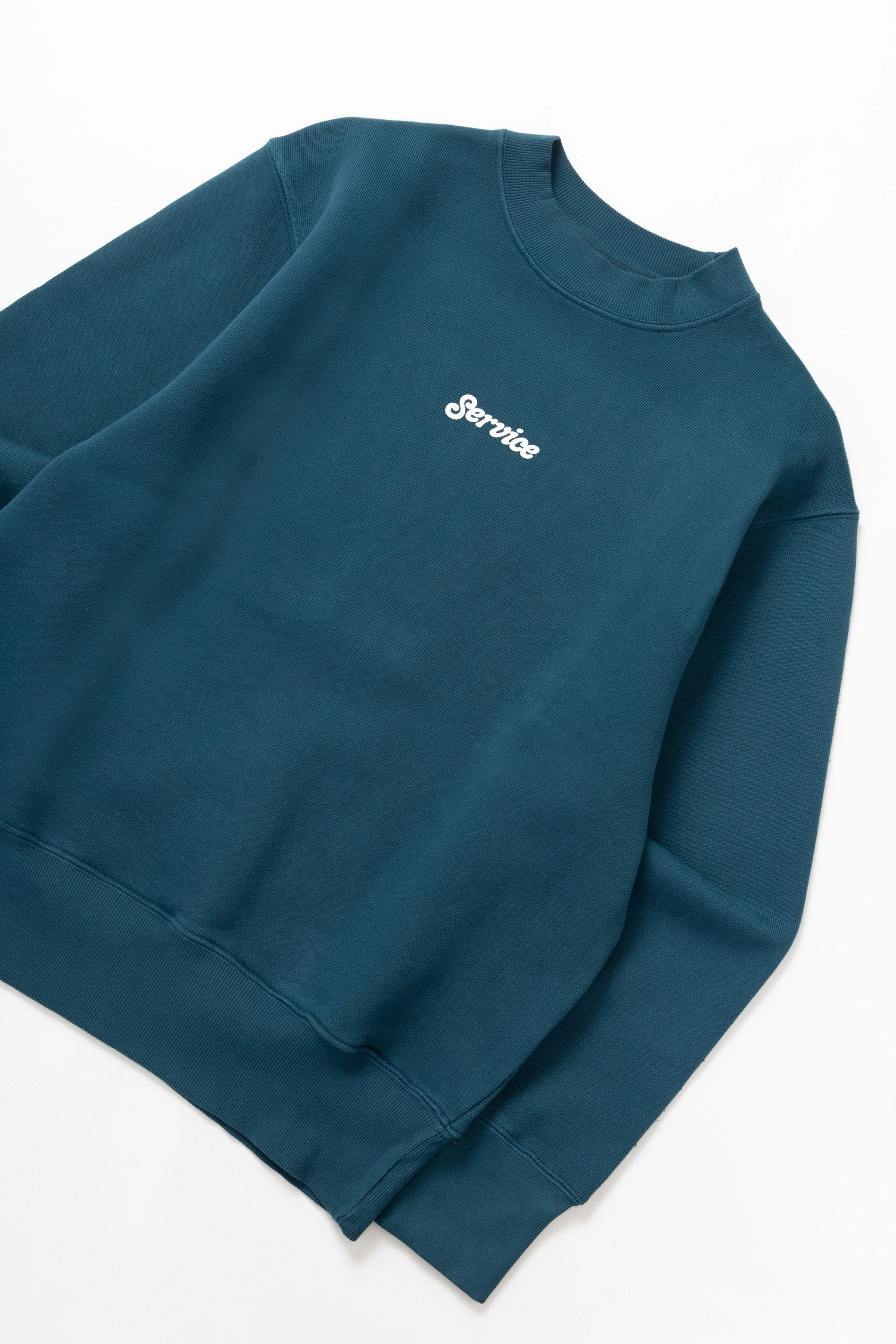 Knit Fabric Service Works - Service Logo Crewneck - Ocean