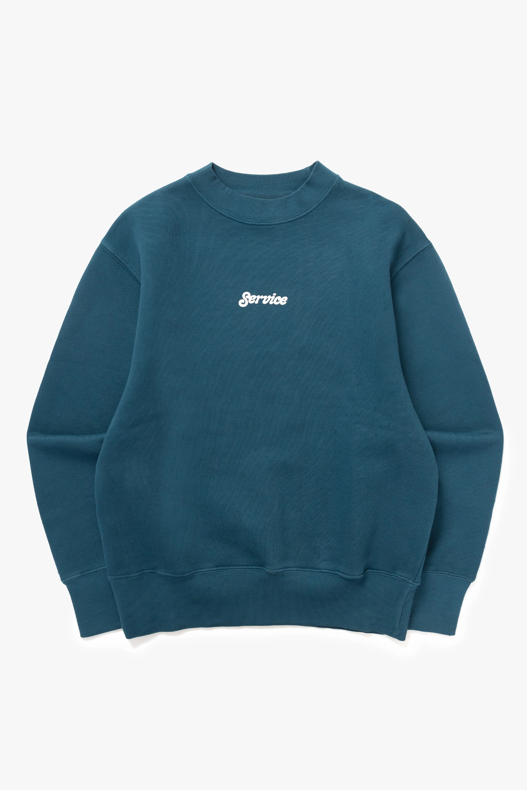 Service Works - Service Logo Crewneck - Ocean Layering Knit