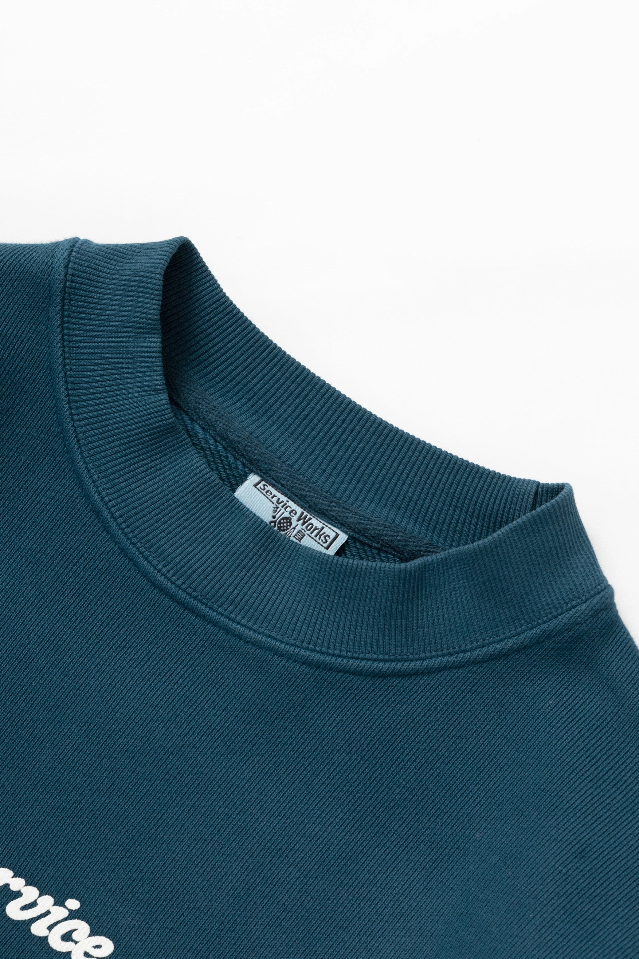 Service Works - Service Logo Crewneck - Ocean Trendy Winter Cozy Choice