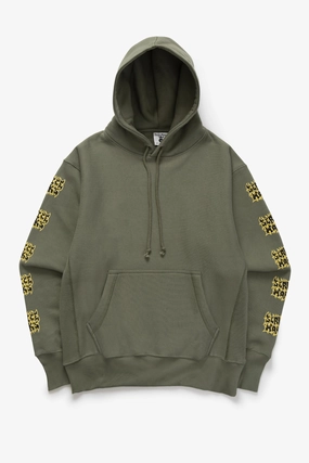Compact Travel Design Simple Look Service Works - Thrash Hoodie - Olive