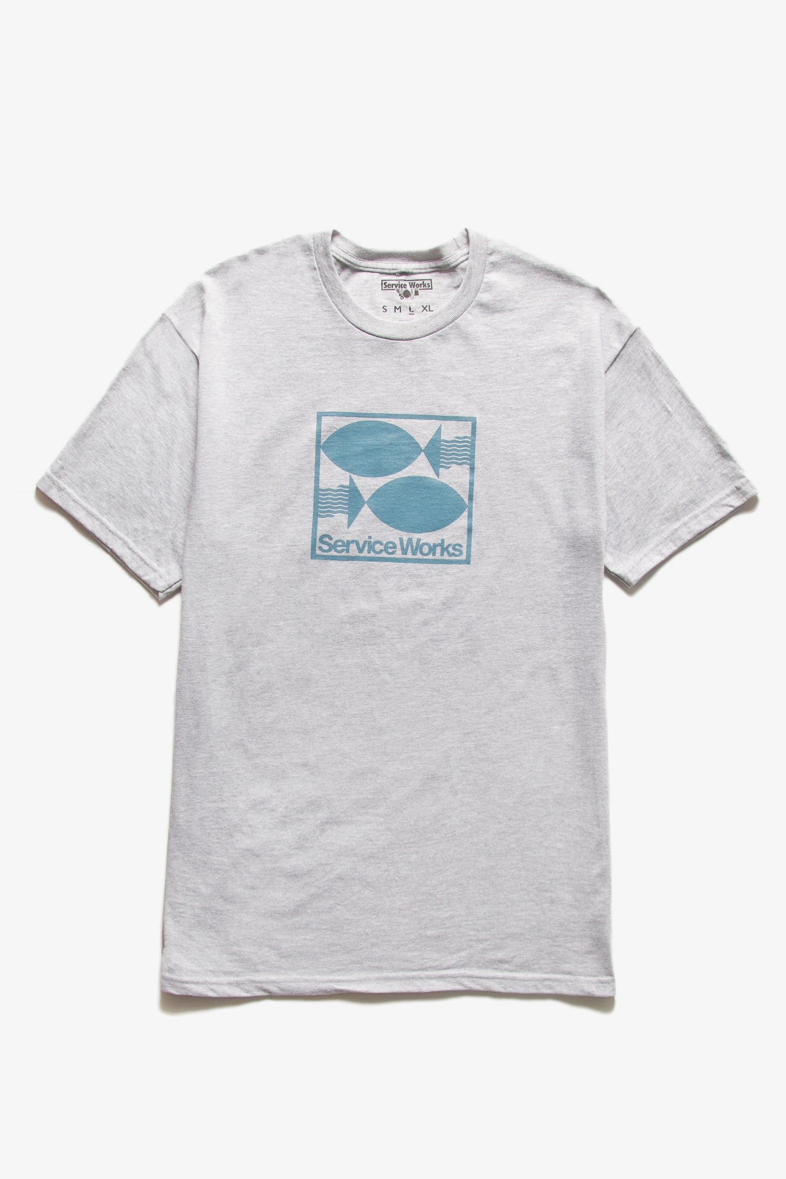 Service Works - Turbot Tee - Heather Grey Elegant Detail StretchReinforcedArmholes