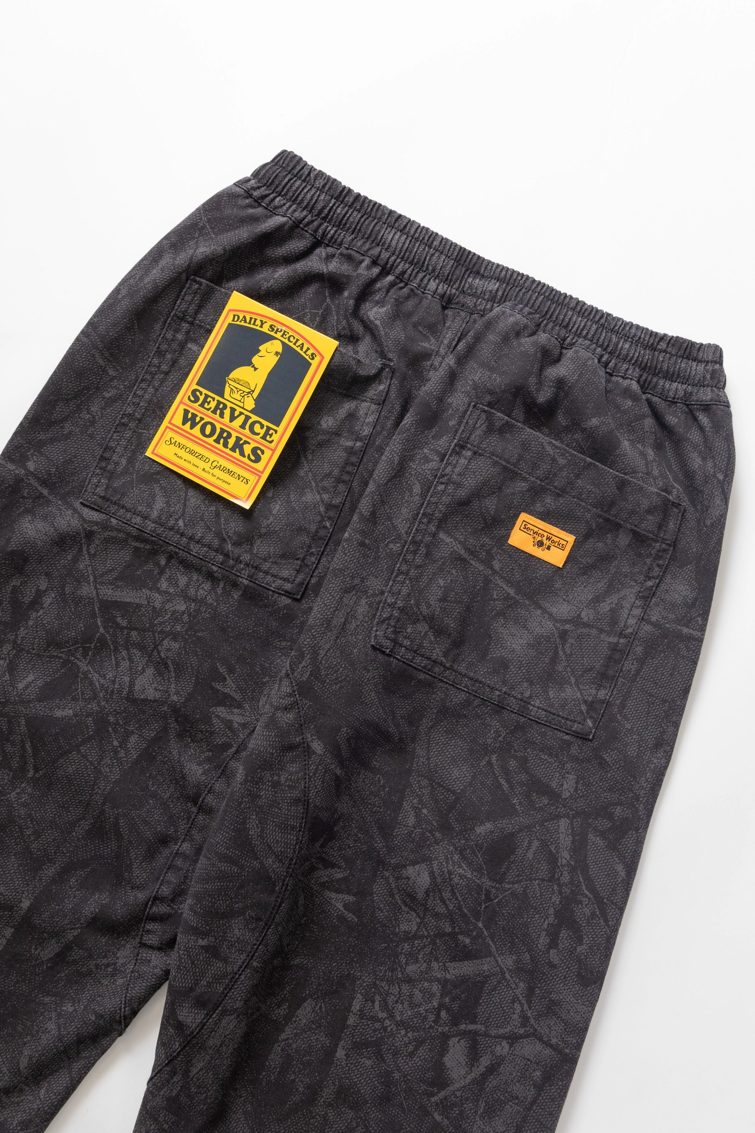 Anti Static Fabric Service Works - Xerox Camo Chef Pants - Mono