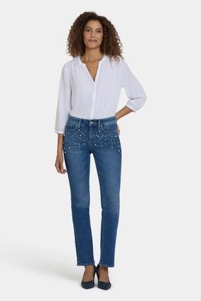 Marilyn Straight Jeans - Lake Notre-Dame Lightweight Denim