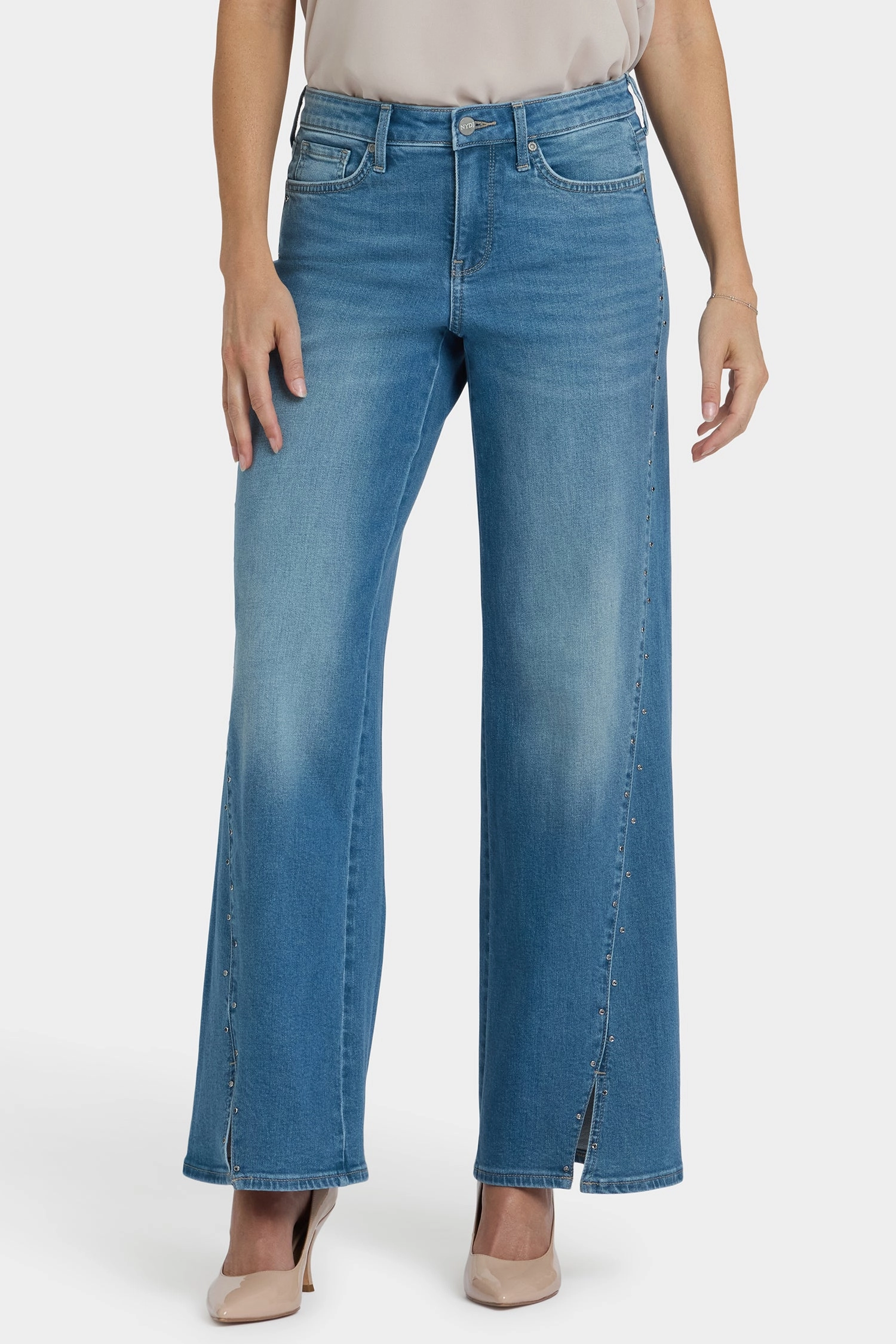 Teresa Wide Leg Jeans - Avenue Blue Lightweight Urban Explorer