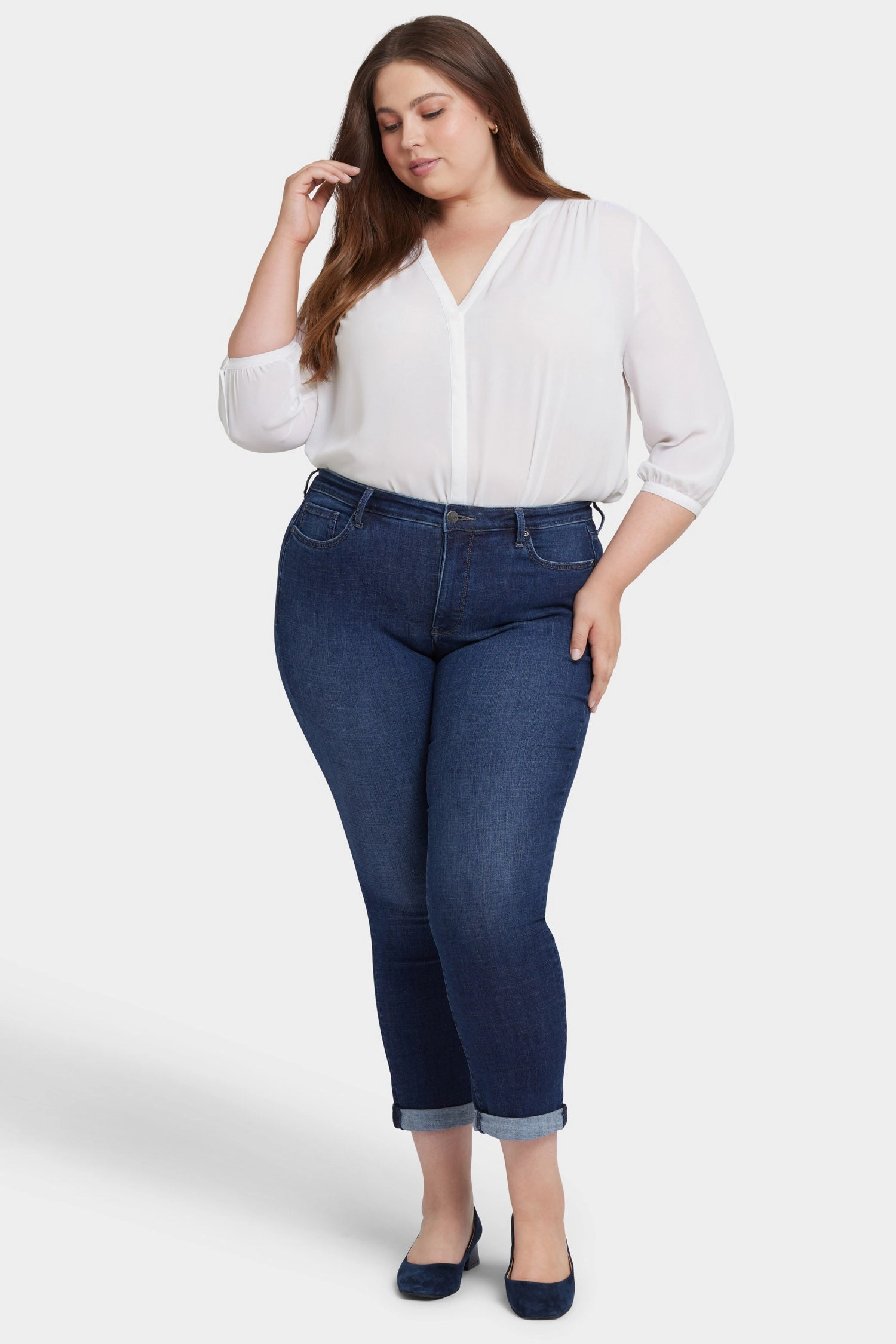 Trendy Wear Sheri Slim Ankle Jeans In Plus Size - Wellspring