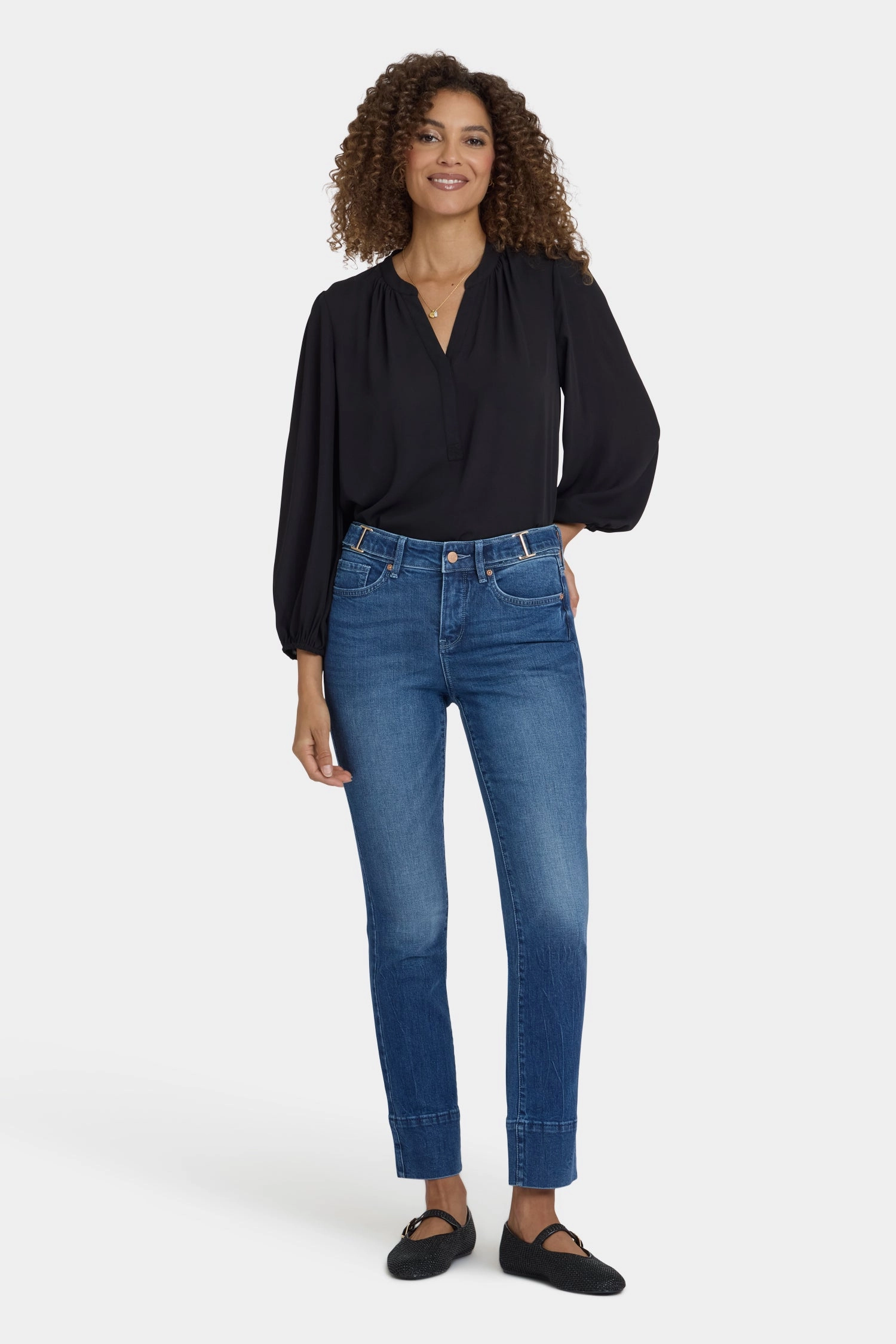 Sheri Slim Jeans - Cool Marine Fashion Must-Have Minimal Fit