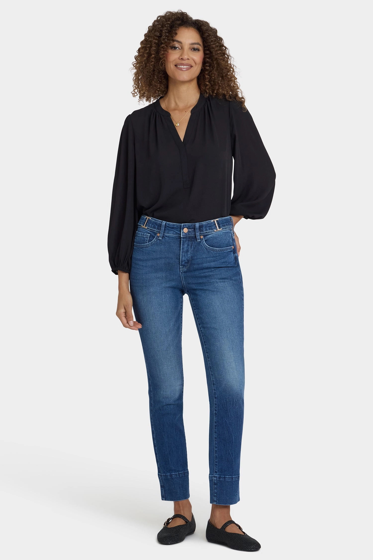 Smart Casual Athlete Fit Sheri Slim Jeans In Petite - Cool Marine