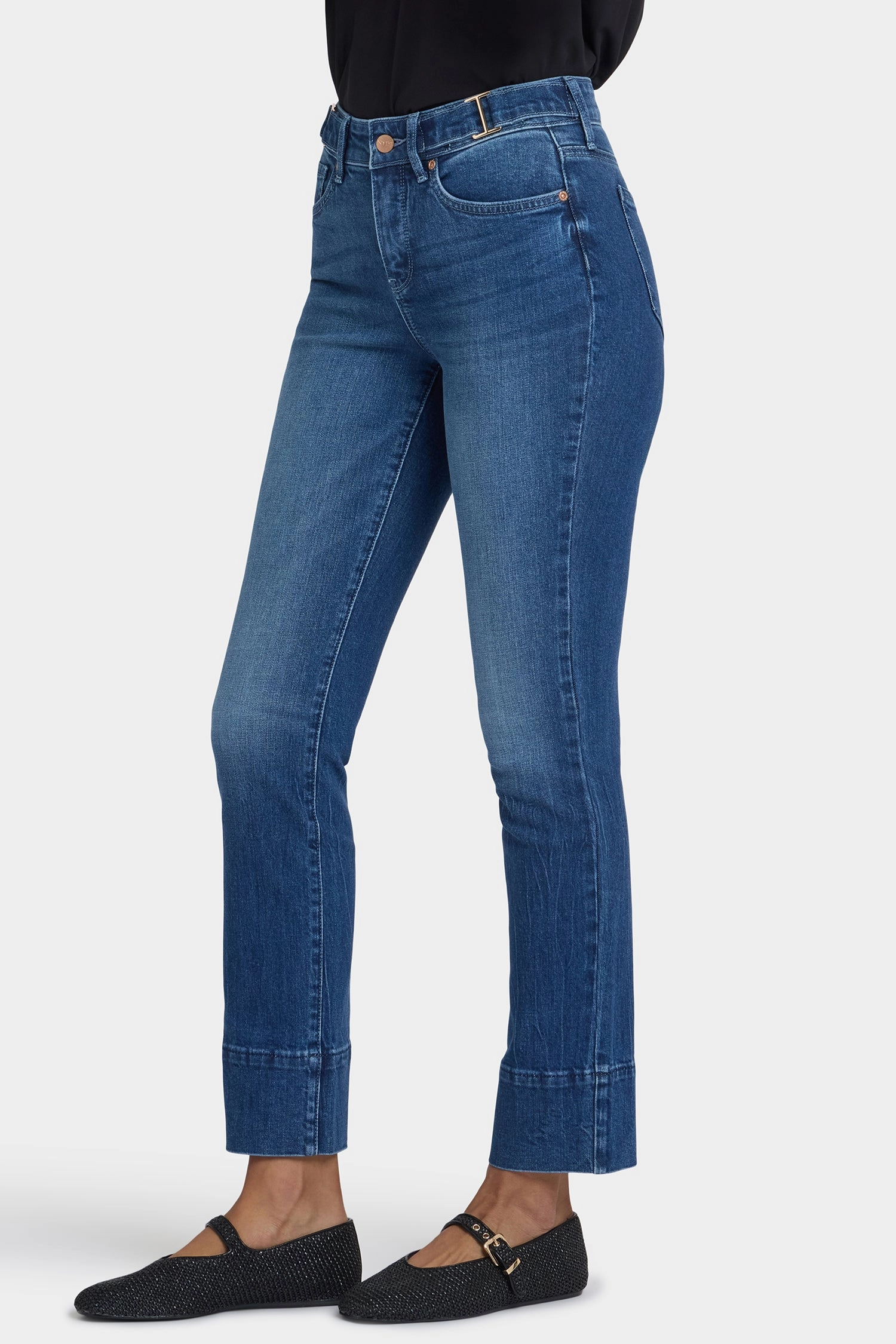 Daily Essential Sheri Slim Jeans In Petite - Cool Marine