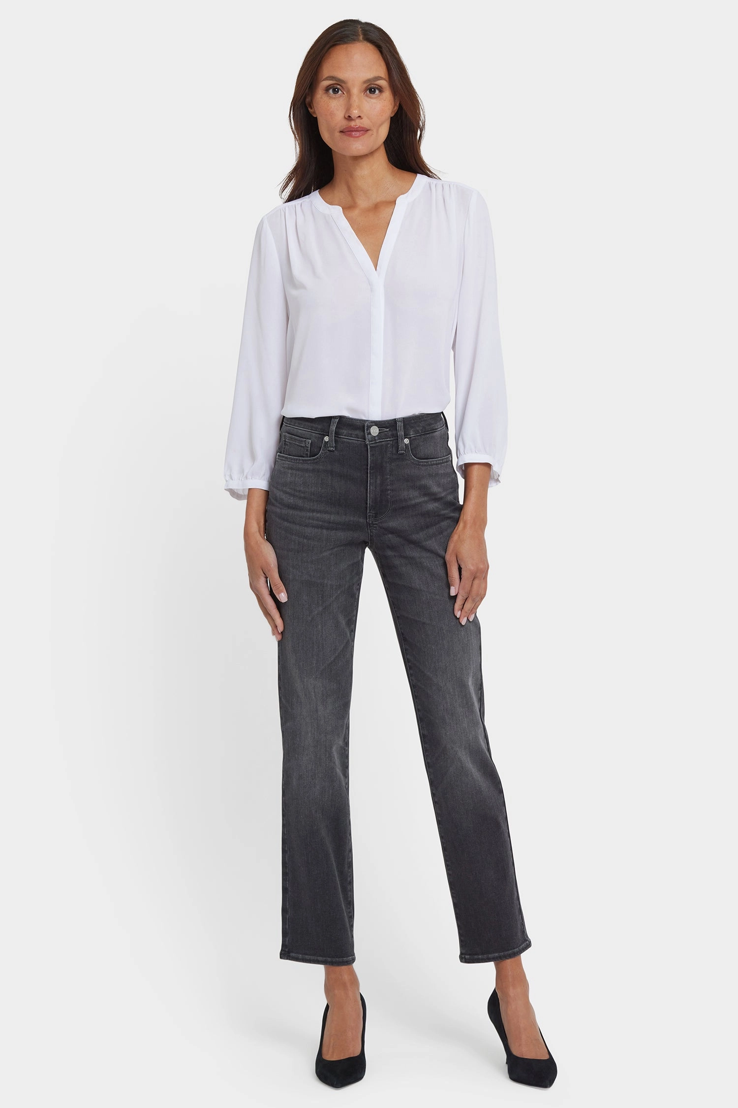 Sheri Slim Jeans In Petite - Gloomy Marais Street Routine