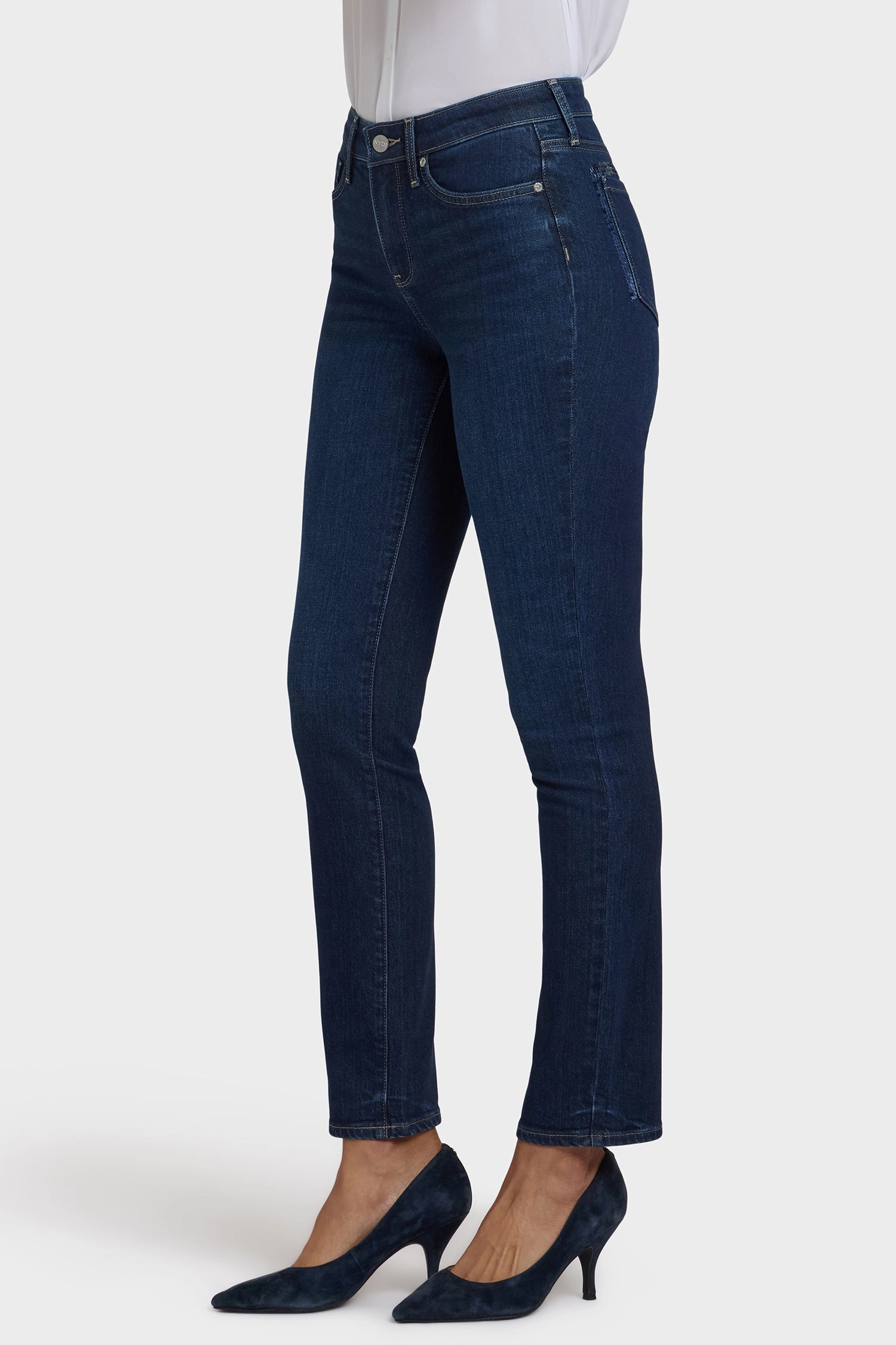 Sheri Slim Jeans In Petite - Indigo Seine Night Out Bold Look