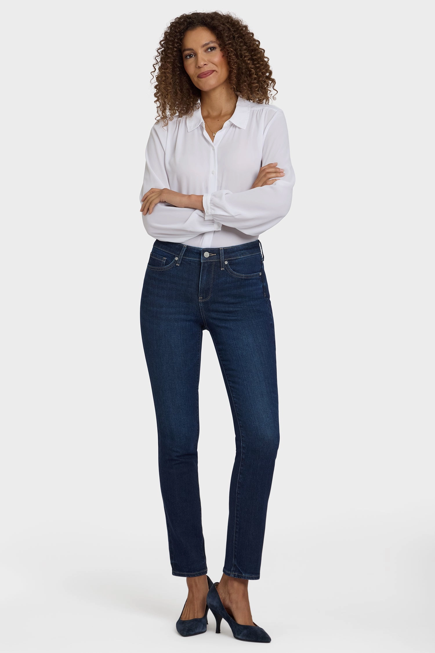 Light Touch Airy Touch Sheri Slim Jeans In Petite - Indigo Seine