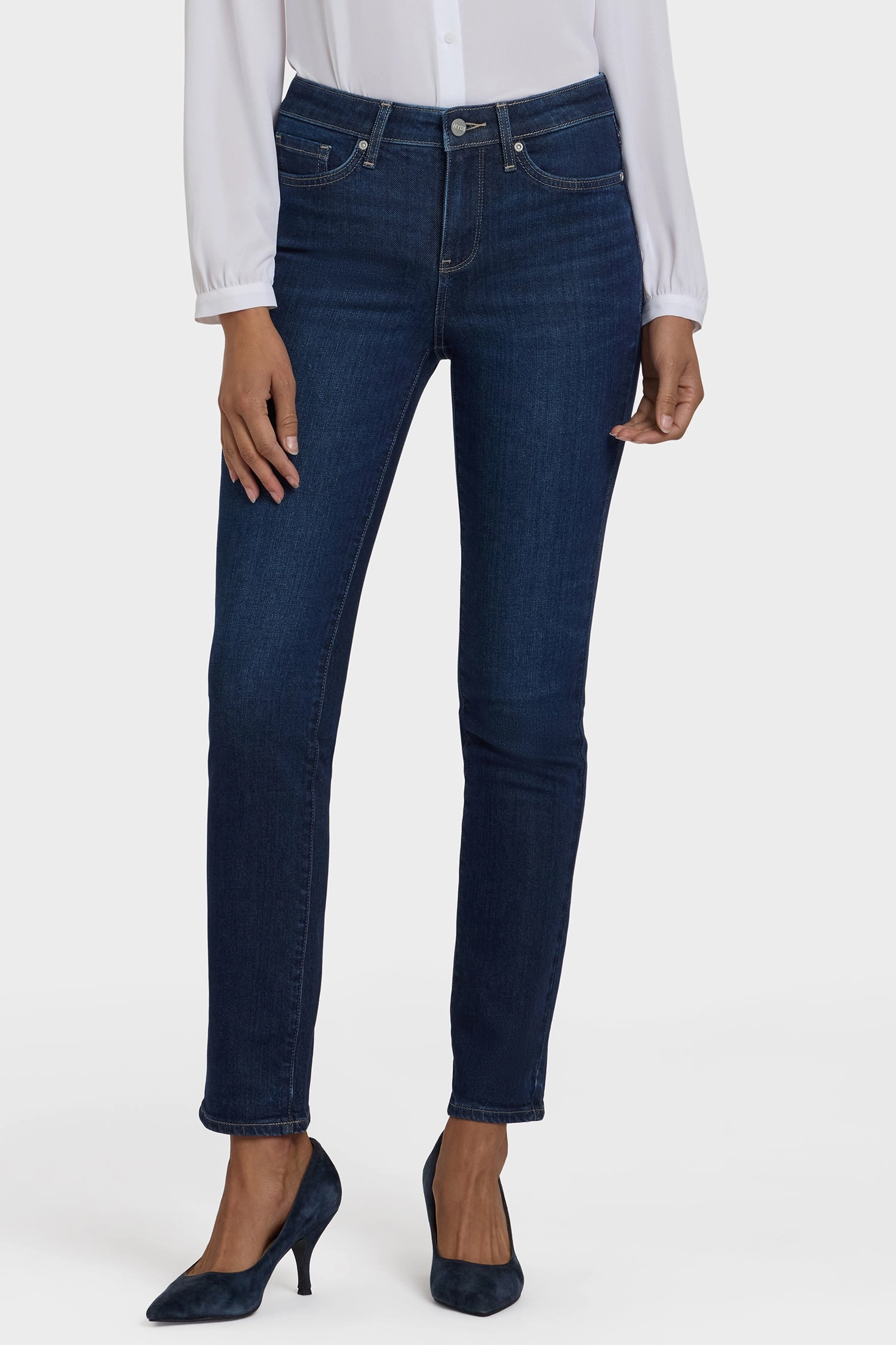 Urban Fit Sheri Slim Jeans In Petite - Indigo Seine