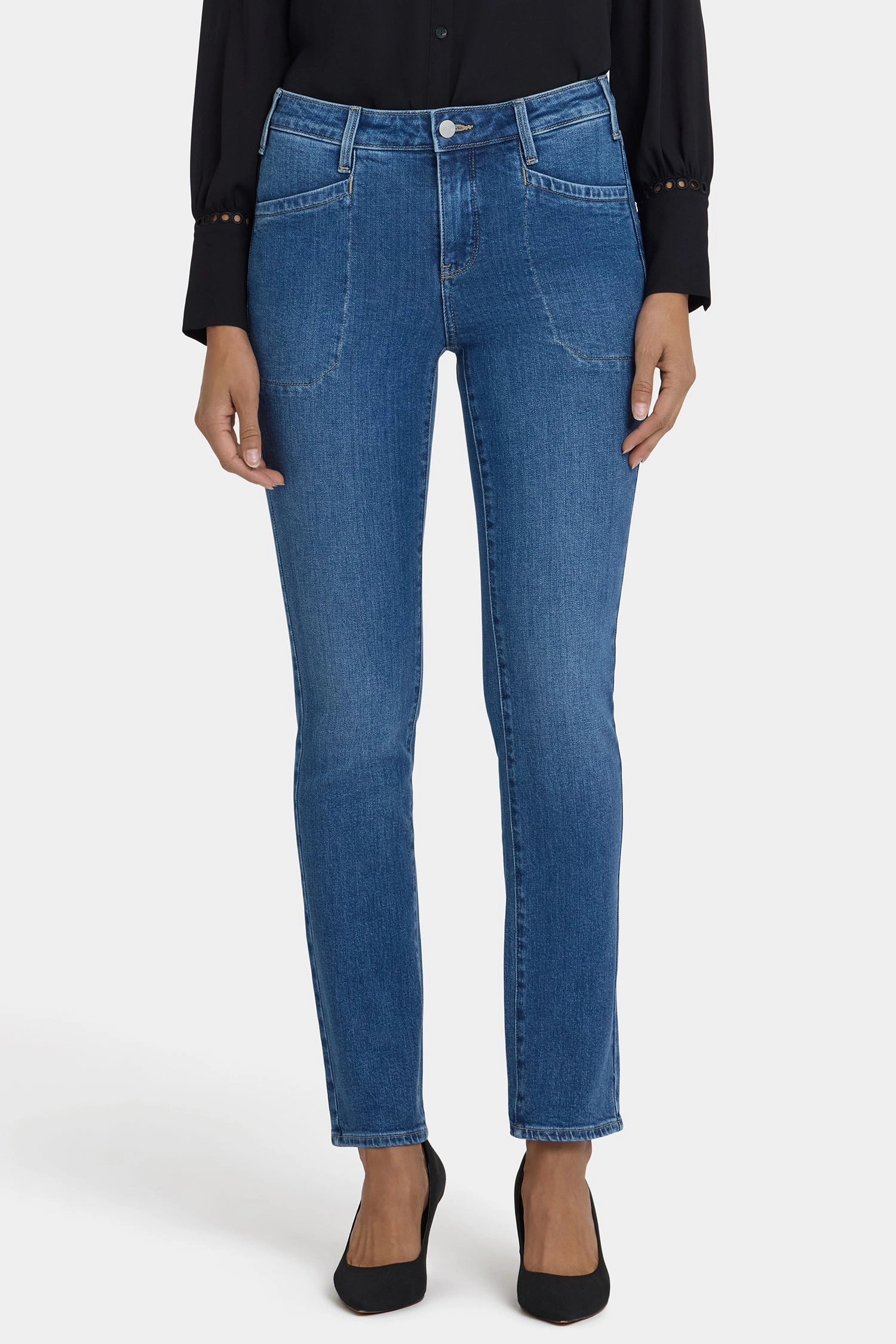 Comfortable Fit Design Sheri Slim Jeans In Petite - Opera Blue