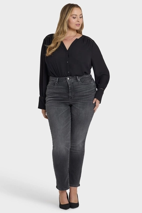 Ready Choice Breathable Feel Sheri Slim Jeans In Plus Size - Gloomy Marais