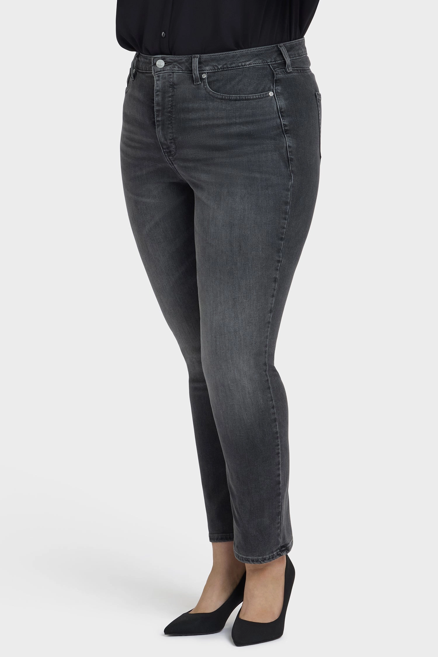 Sheri Slim Jeans In Plus Size - Gloomy Marais Premium Party Look