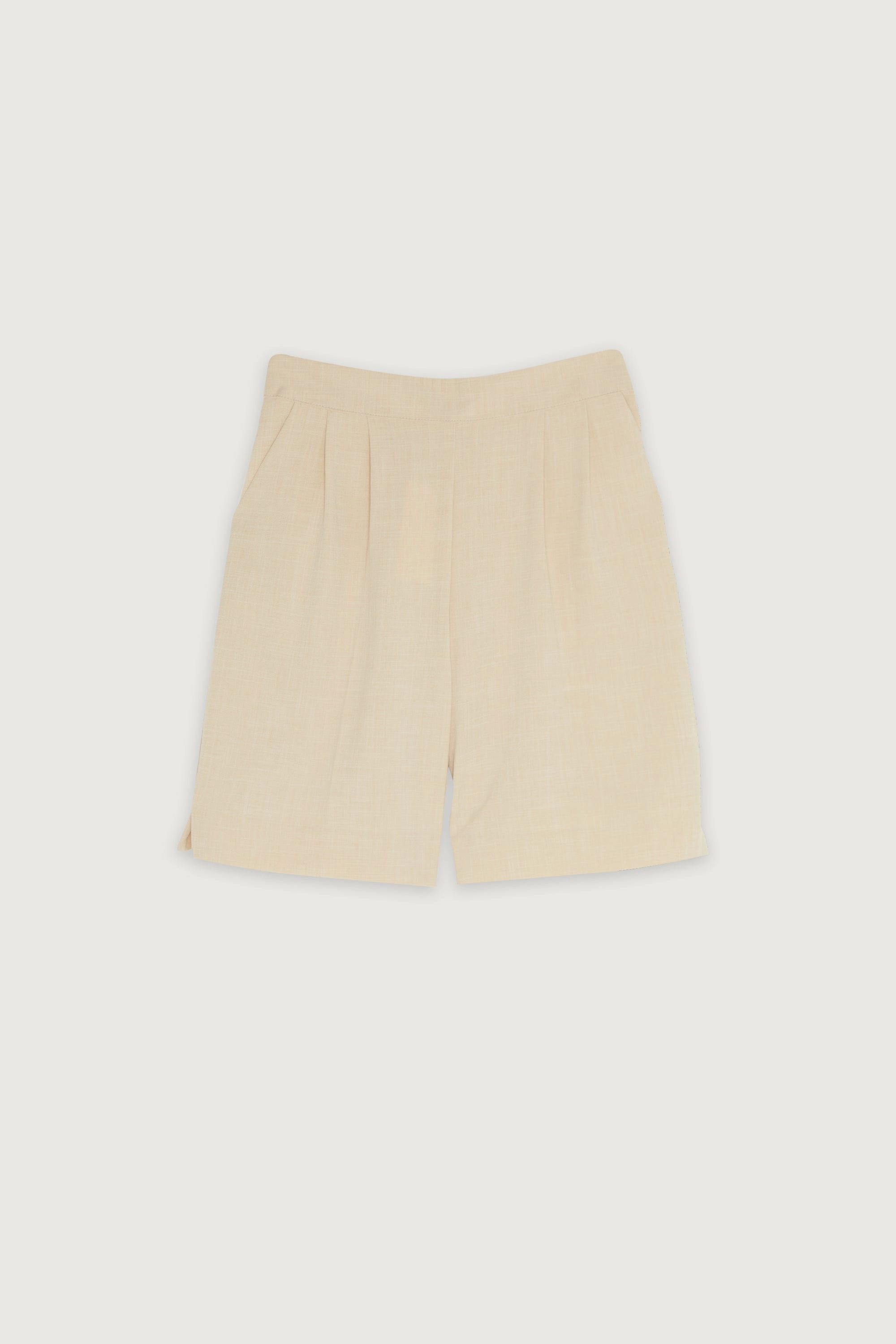 SHORT WITH PLEATS Sports Wear Non Slip Inner Grip