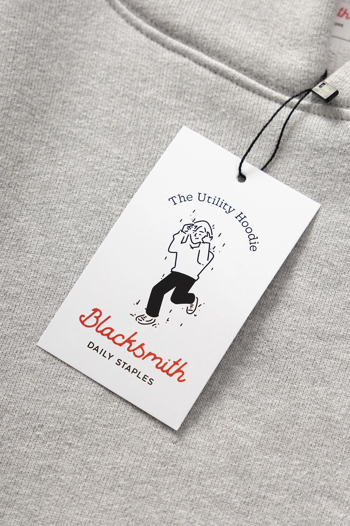 Relaxed Silhouette Ultra Soft Merino Blend Blacksmith - 750GSM Utility Hoodie - Grey