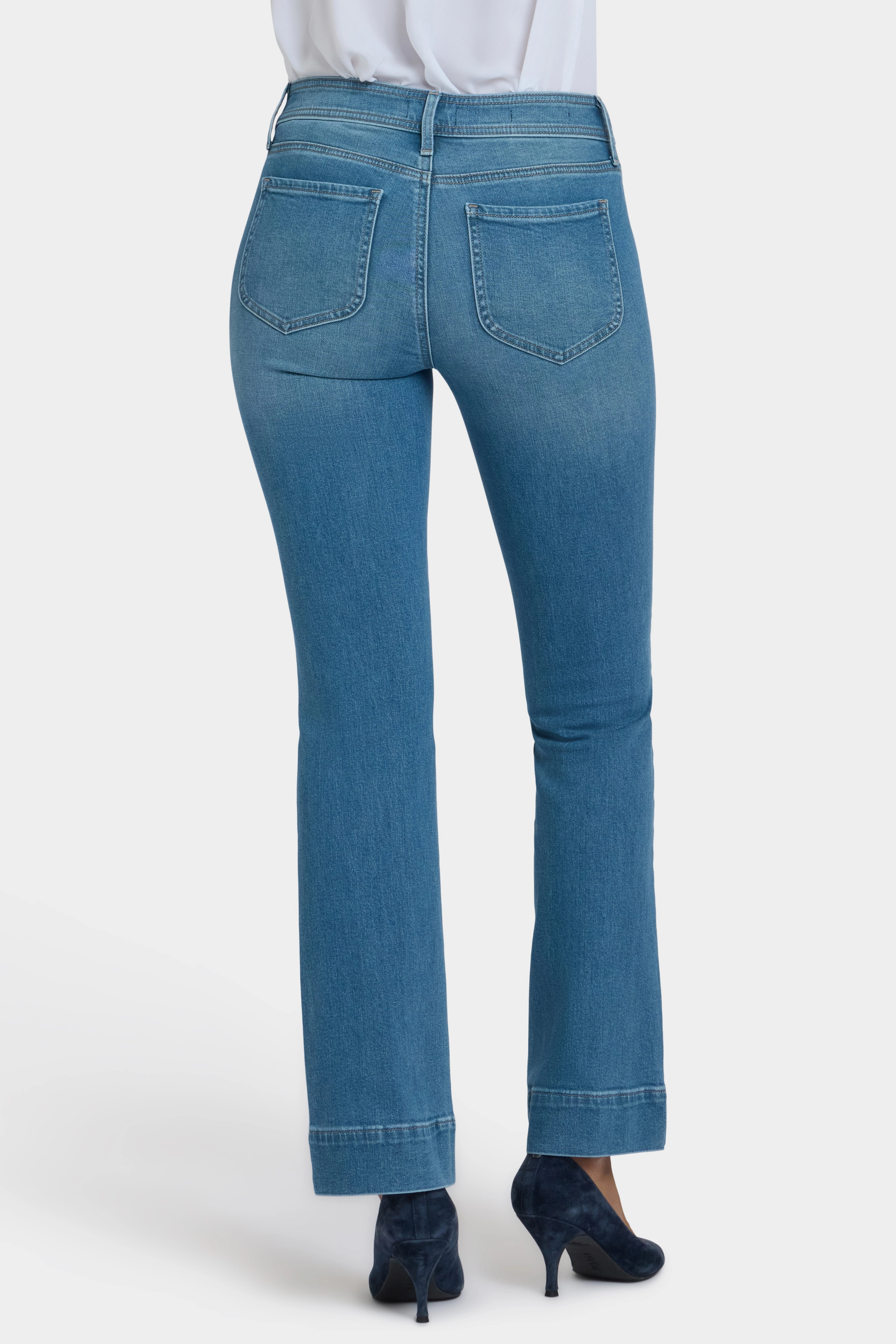 Night Out Neutral Textured Barbara Bootcut Jeans - Avenue Blue