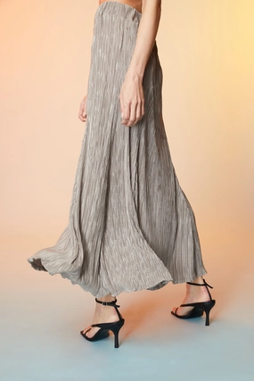 Breathable Lining PLEATED MIDI SKIRT