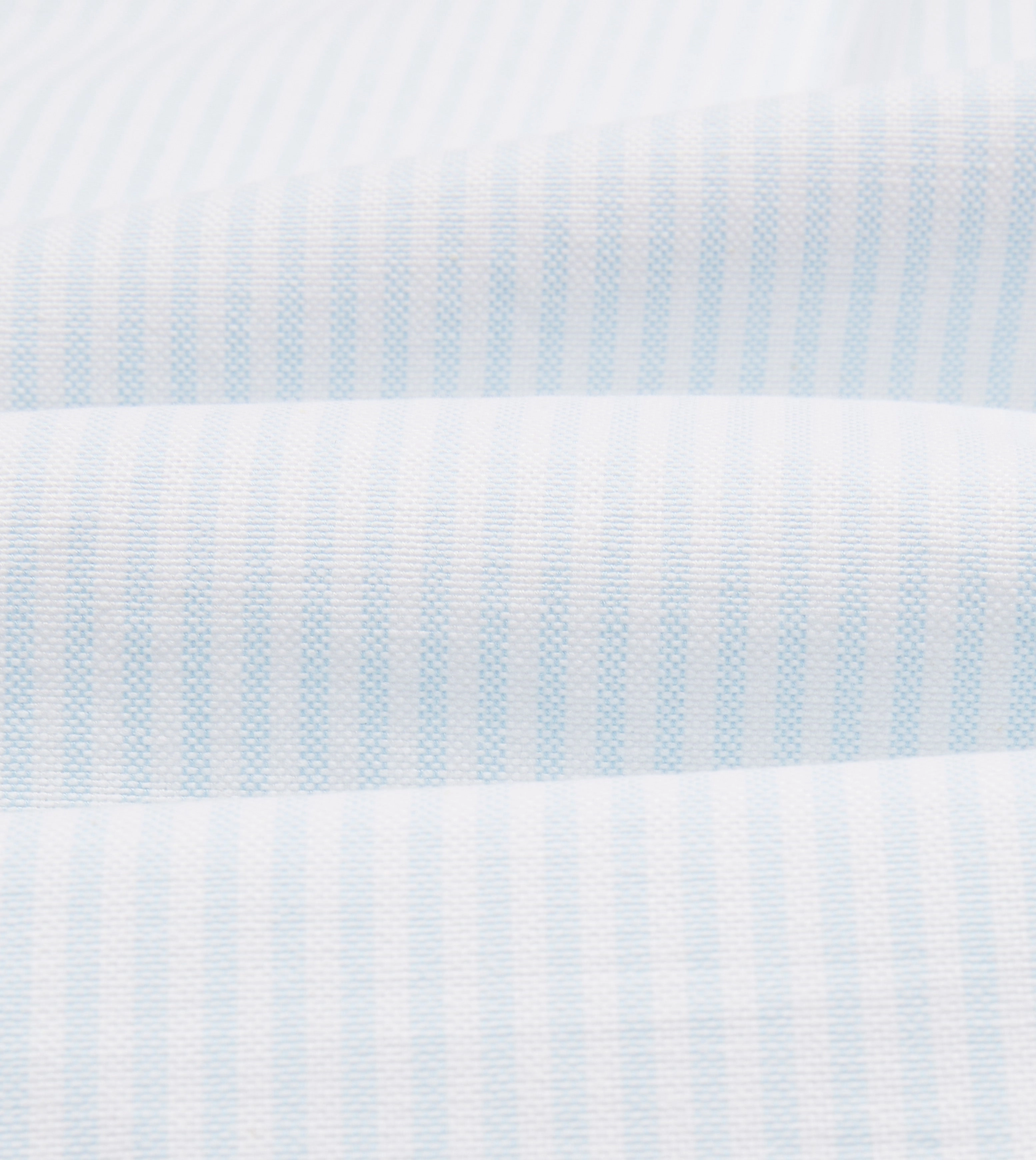 Sky Ticking Stripe Cotton Oxford Cloth Button-Down Shirt Soft Stretch Collar Checkered Style