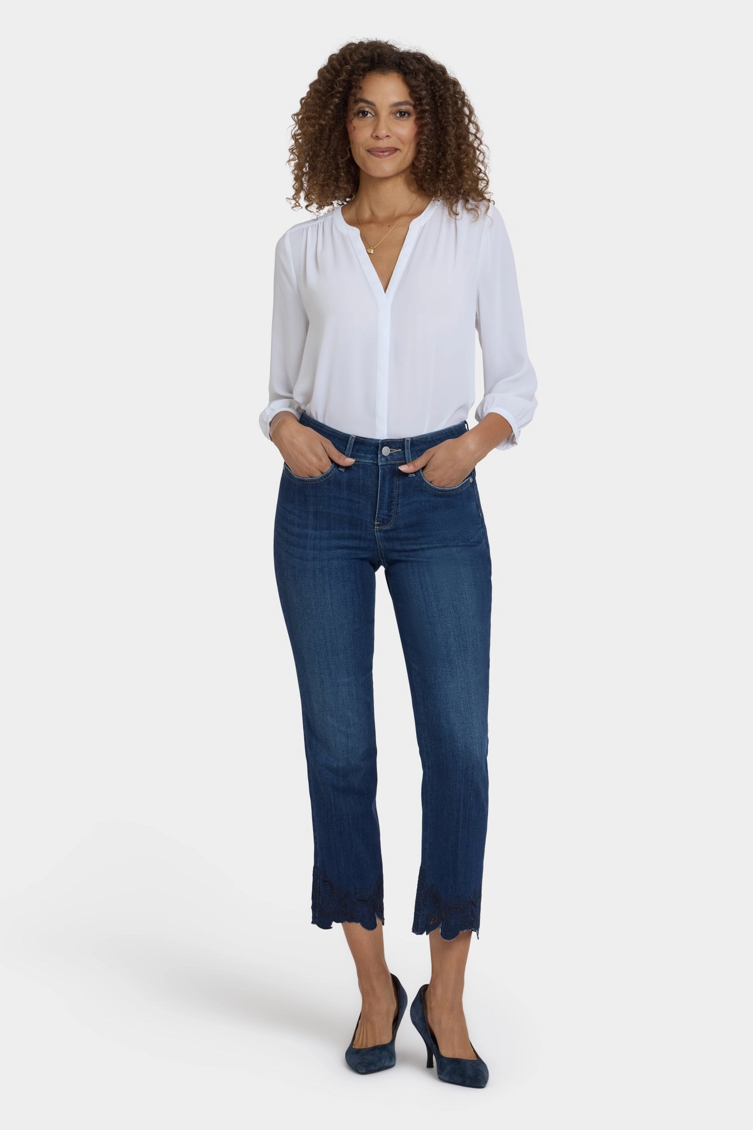 Marilyn Straight Ankle Jeans - Wonderland Day Off Fit Formal Classic Wear Loose