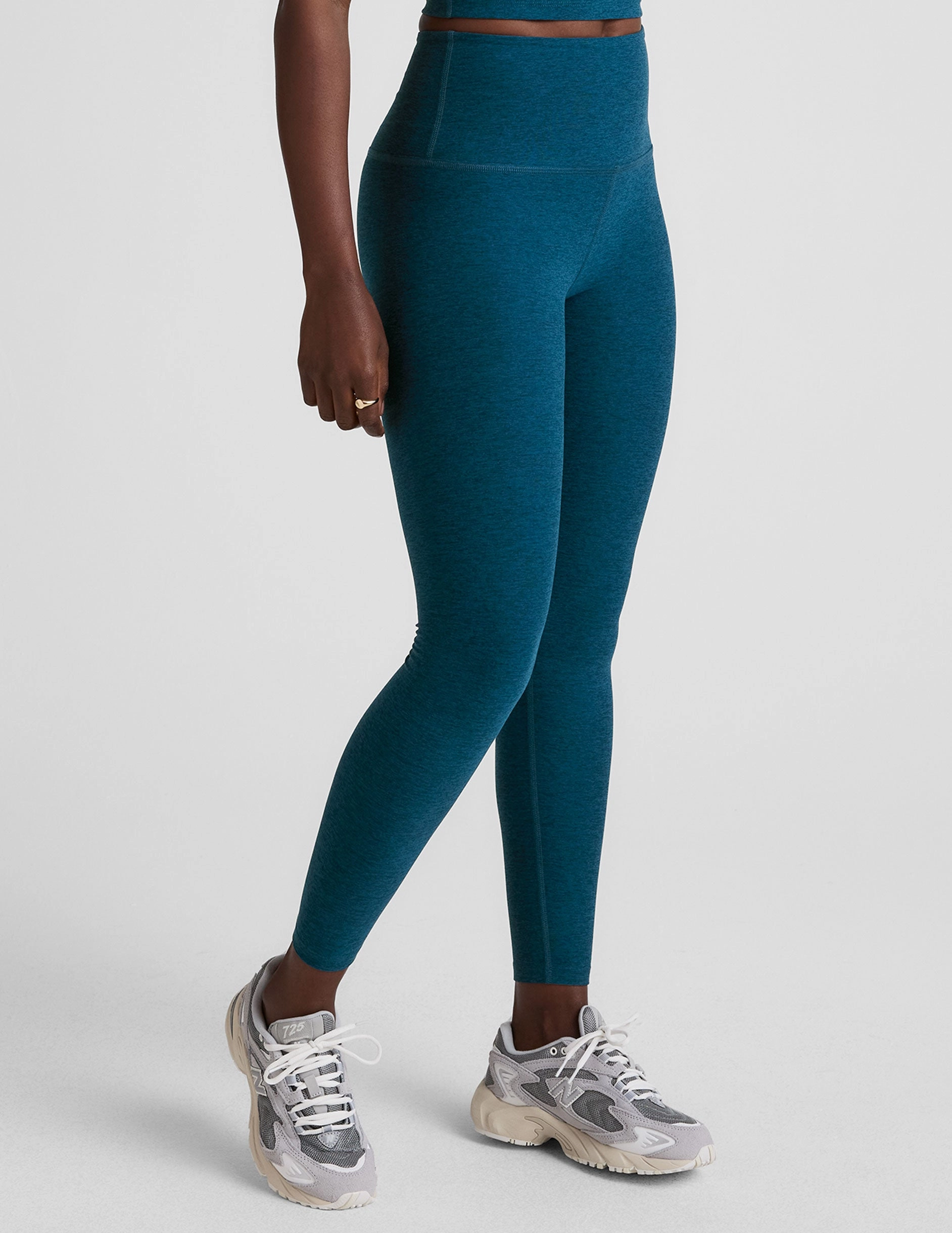 Postpartum Fit Ultra Light Fashionable Wear Spacedye Caught In The Midi High Waisted Legging