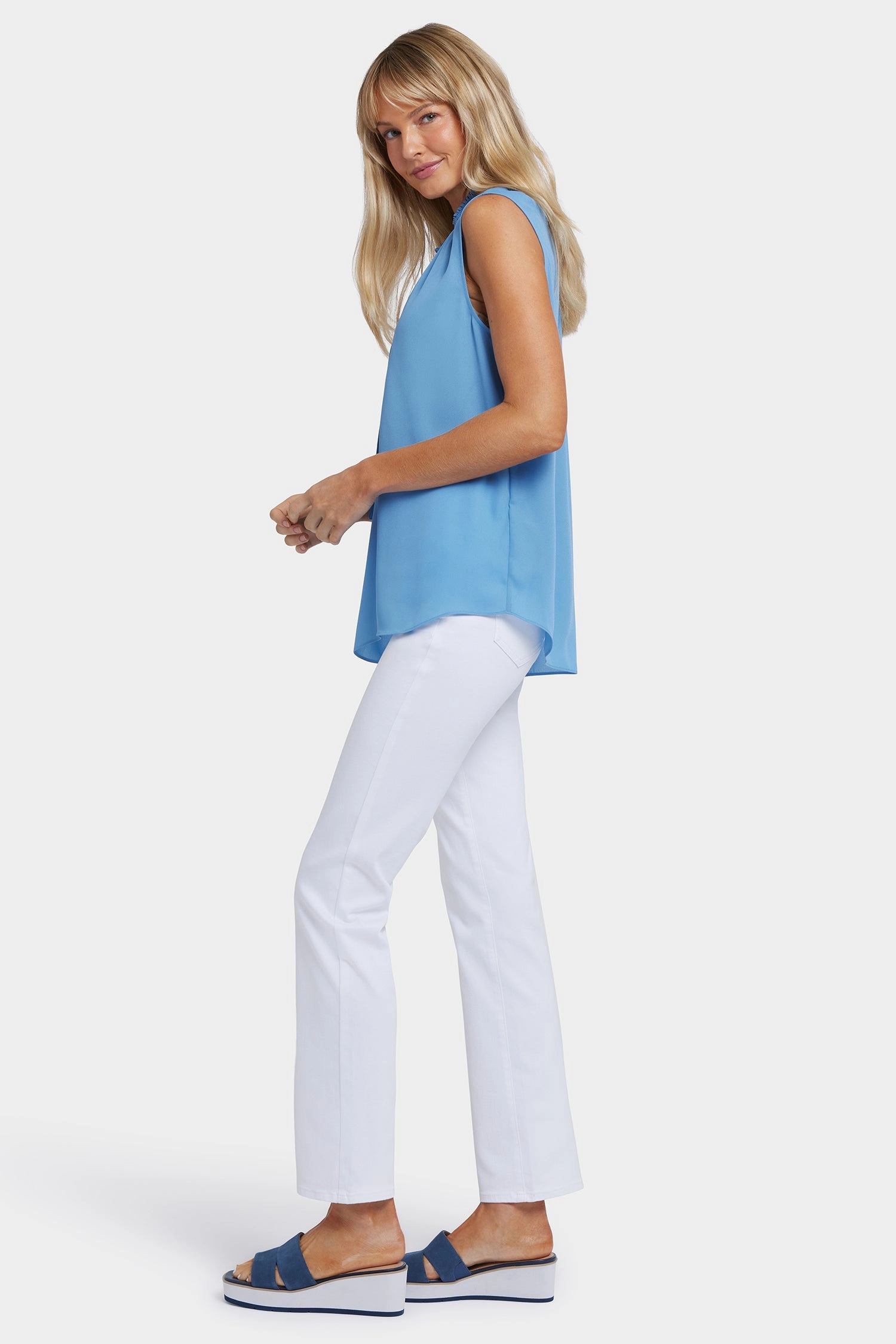 Hooded Option Polished Style Sleeveless Gemma Blouse - Pacific Coast