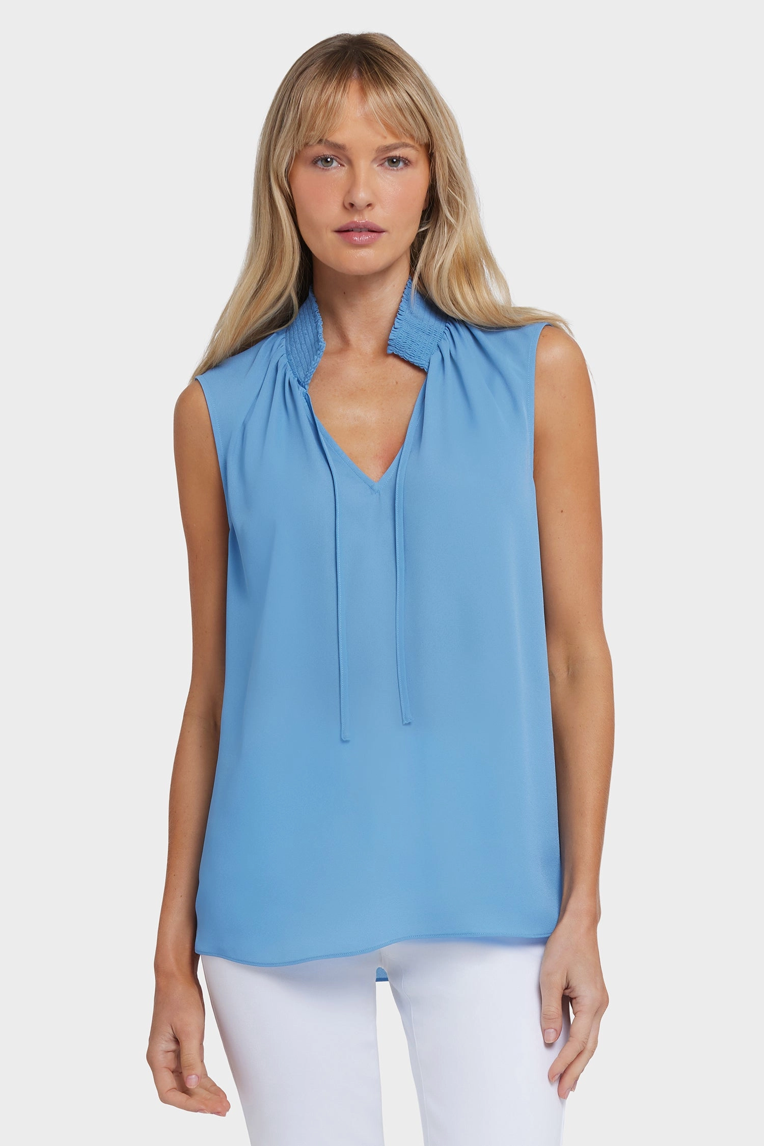 Smooth Finish Holiday Travel Sleeveless Gemma Blouse - Pacific Coast