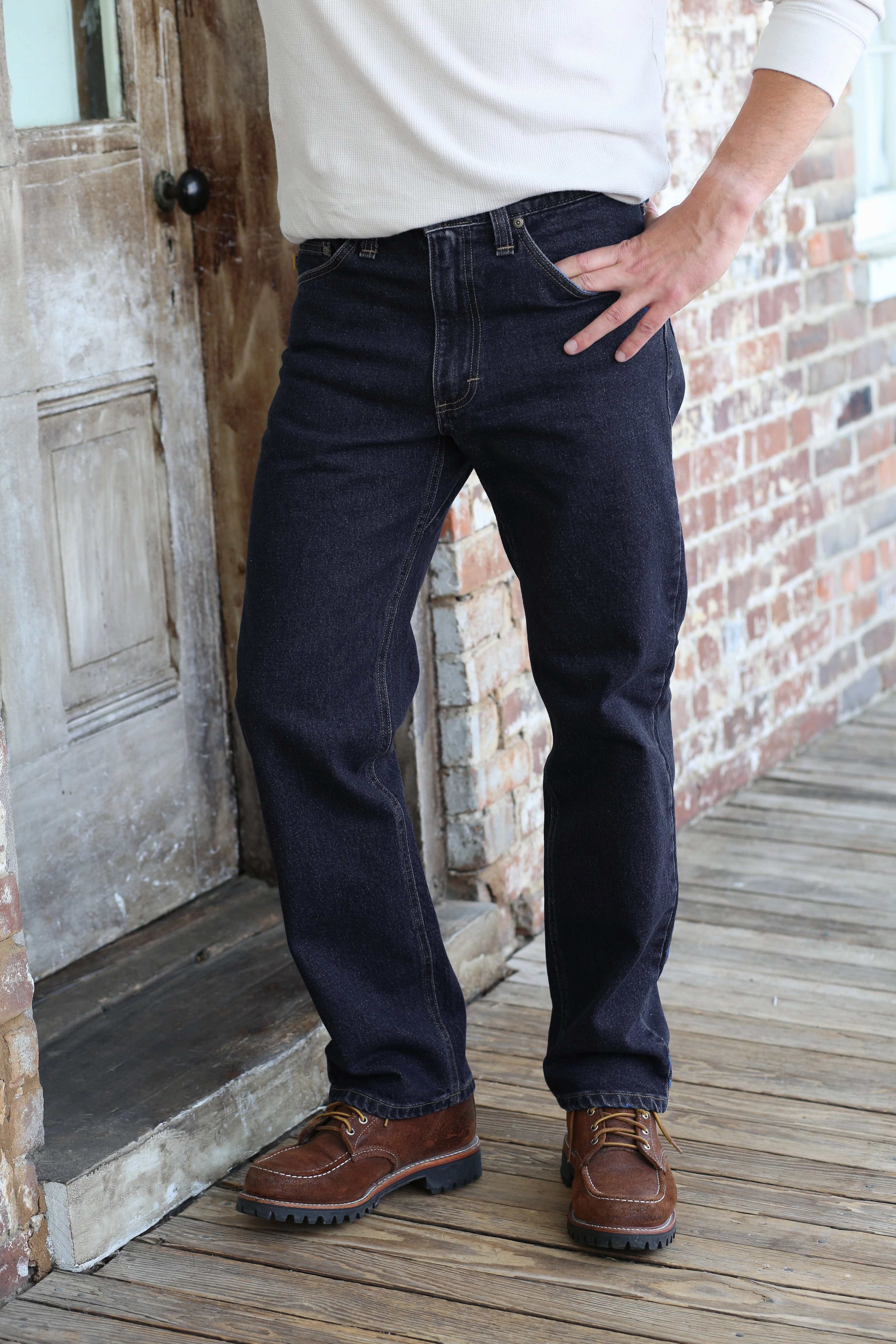 Evening Stroll Weekend Getaway Breathable fabric Slim Fit Jean - Industrial Blue