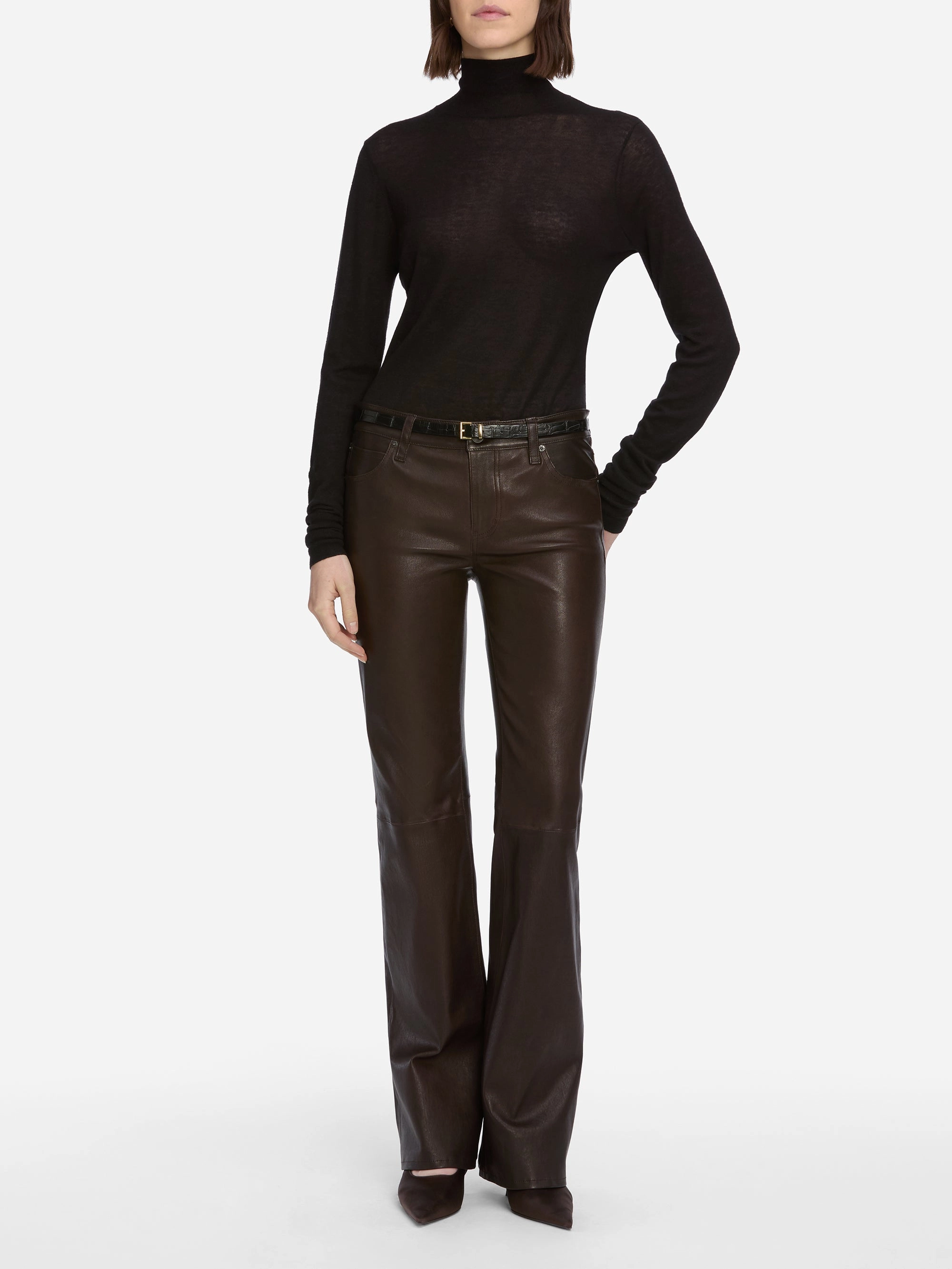 Slim Turtleneck -- Black Casual Wear Performance Wear