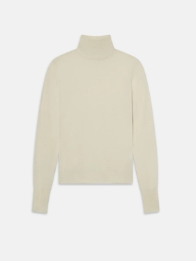 Slim Turtleneck -- Cream Effortless Comfort