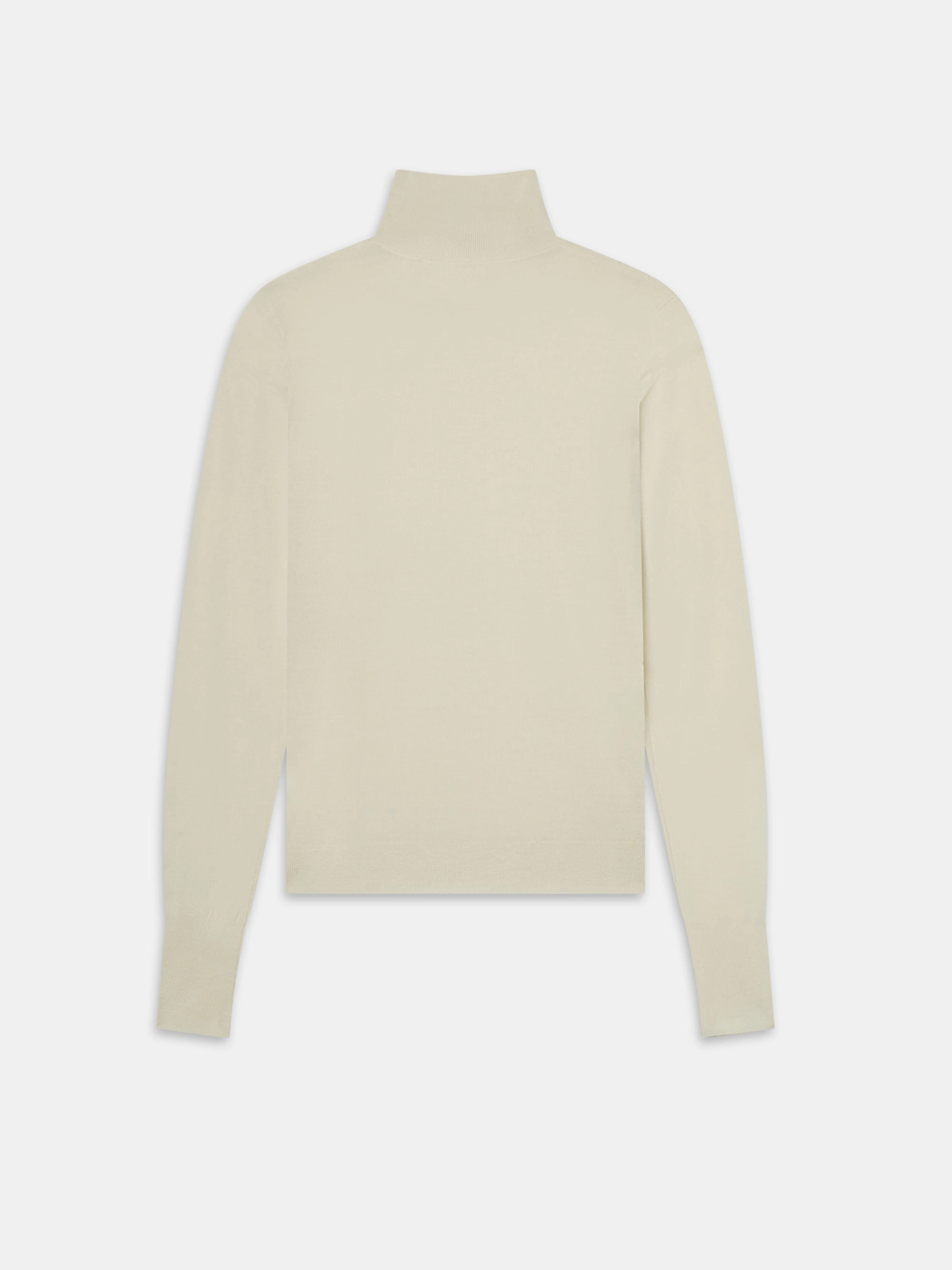 Slim Turtleneck -- Cream Casual Performance Wear
