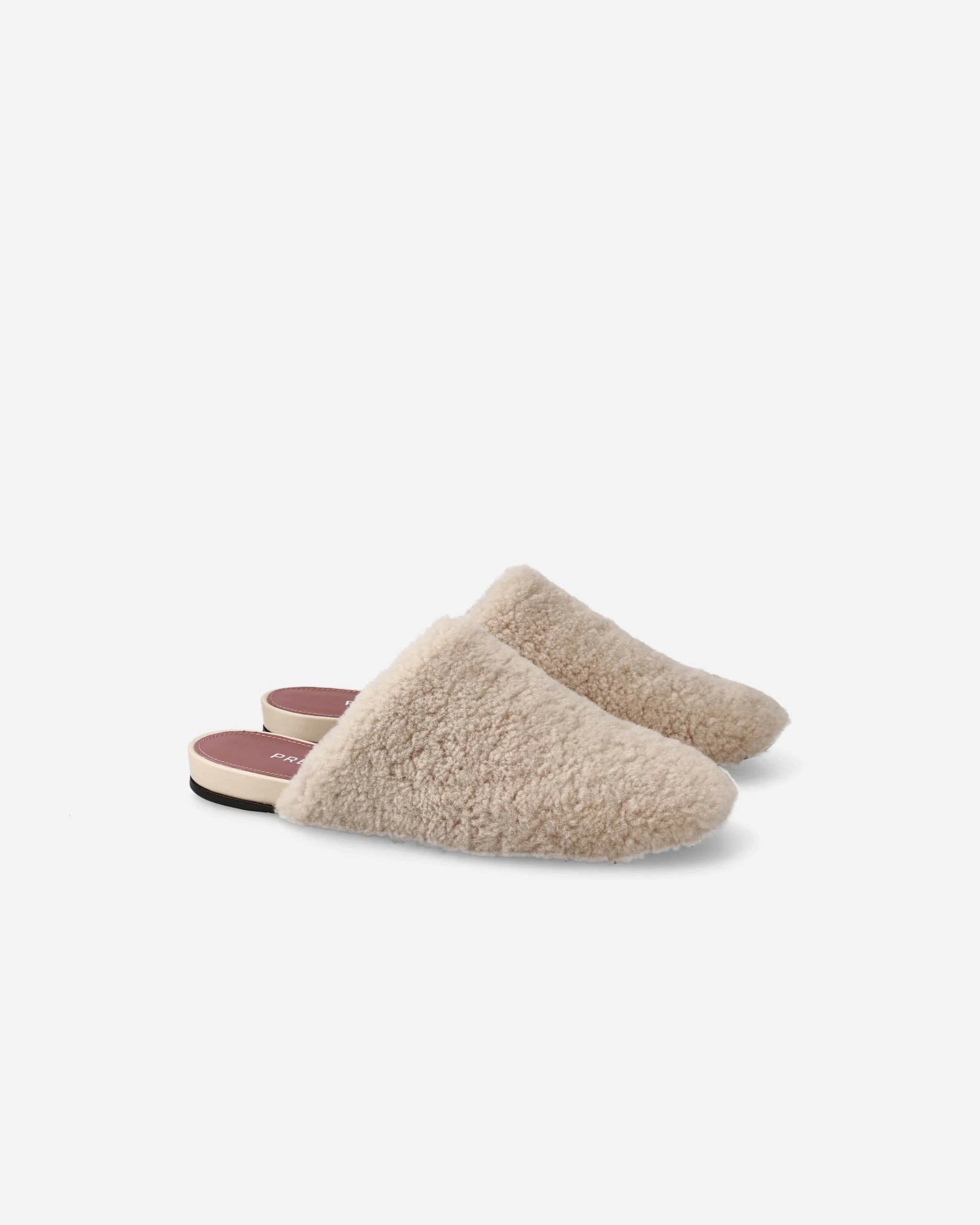 Slippers in Sheepskin and Taupe Leather Urban Fresh Light Gear