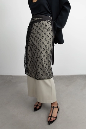 LACE WRAP SKIRT Clean Fit