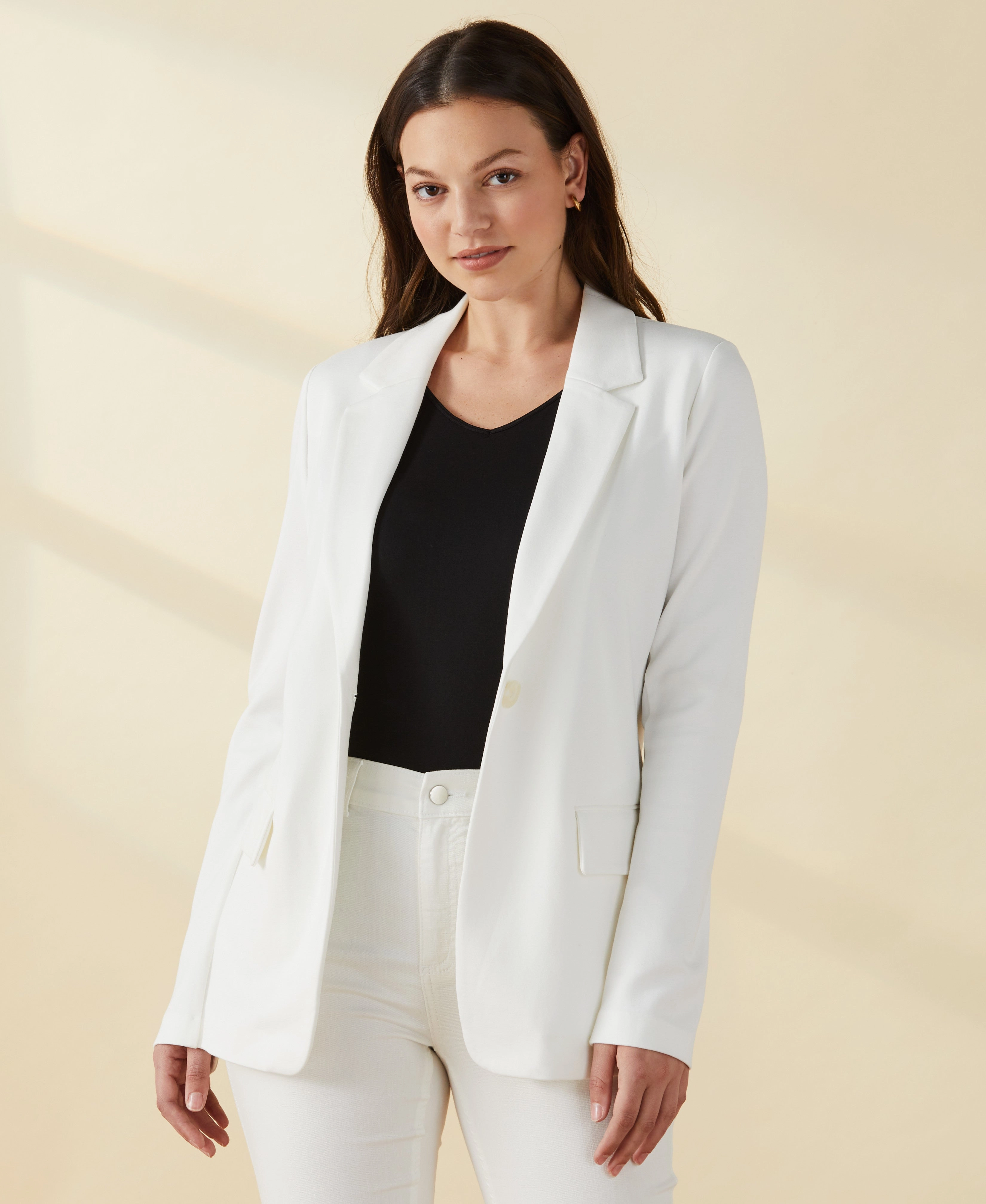 Single Breasted Blazer Relaxed Silhouette