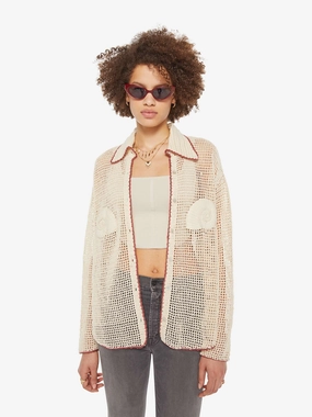 High-End Fashion Wedding guest Alix Of Bohemia Emery Crochet Shirt - Nautilus