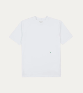 Casual Active White Horseshoe Embroidered Crew Neck Hiking T-Shirt