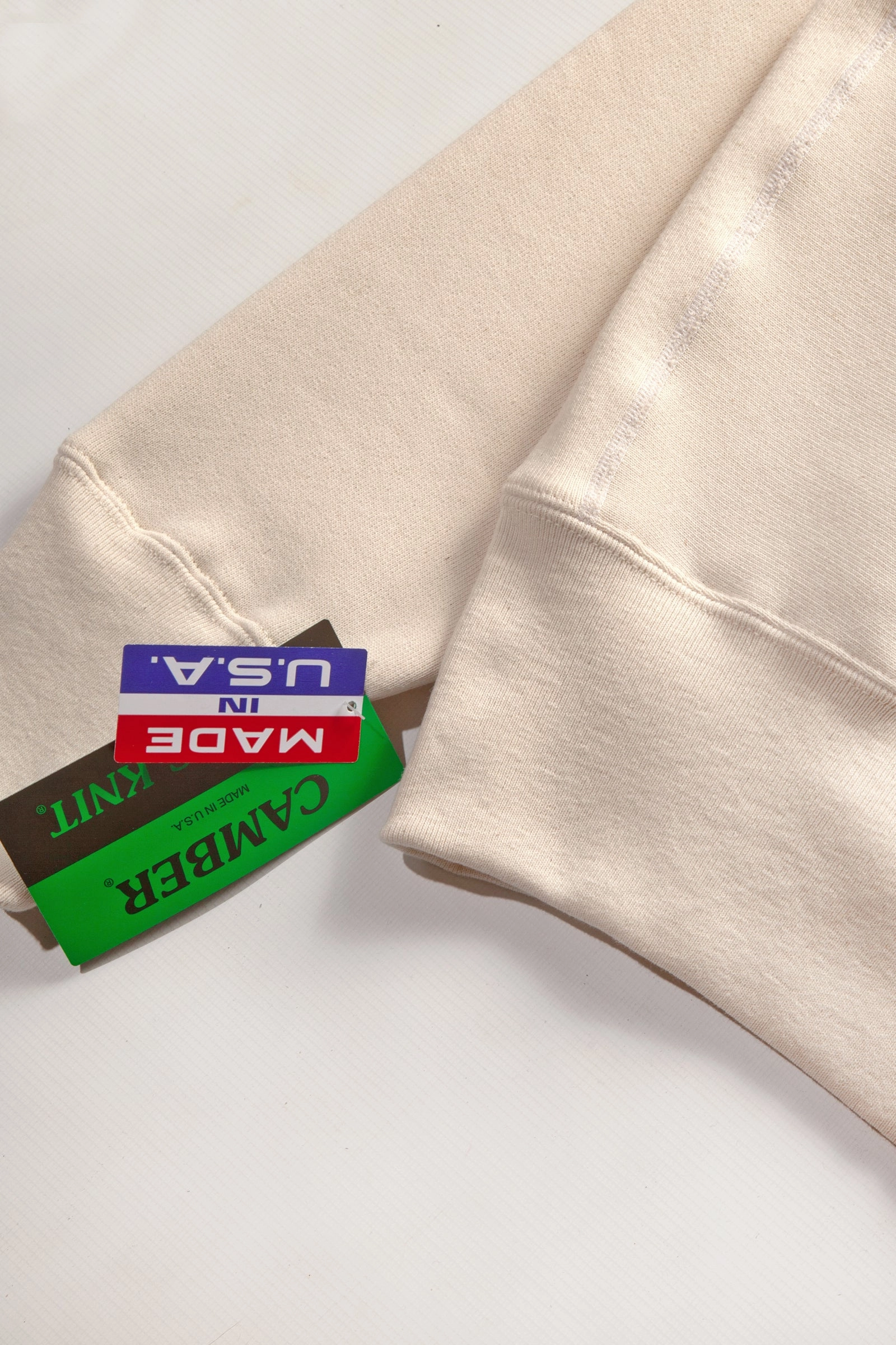 Thermal Locking Yarn Camber USA - 234 12oz Crewneck - Natural