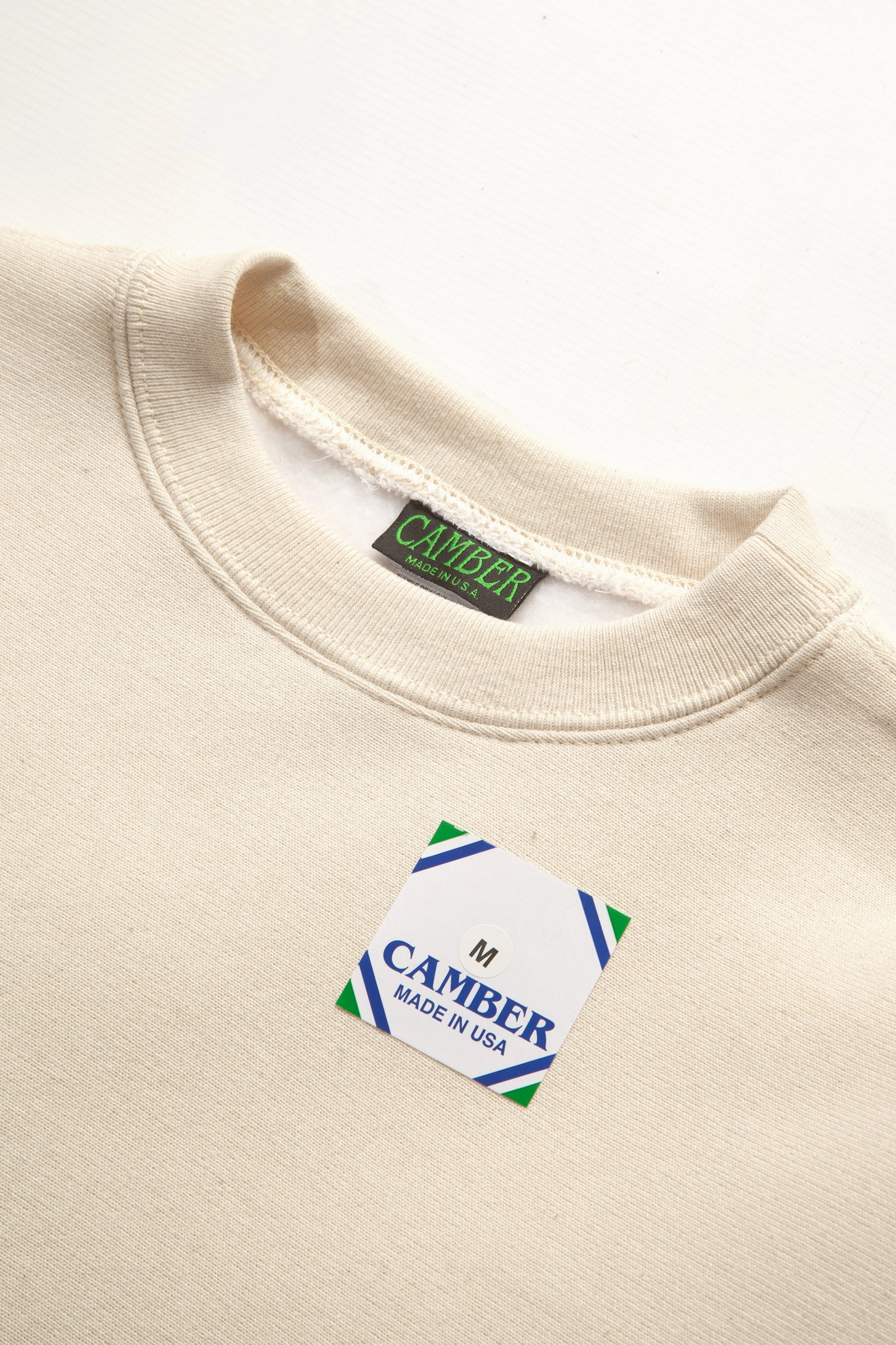 Performance Ready Relaxed Wear Camber USA - 234 12oz Crewneck - Natural