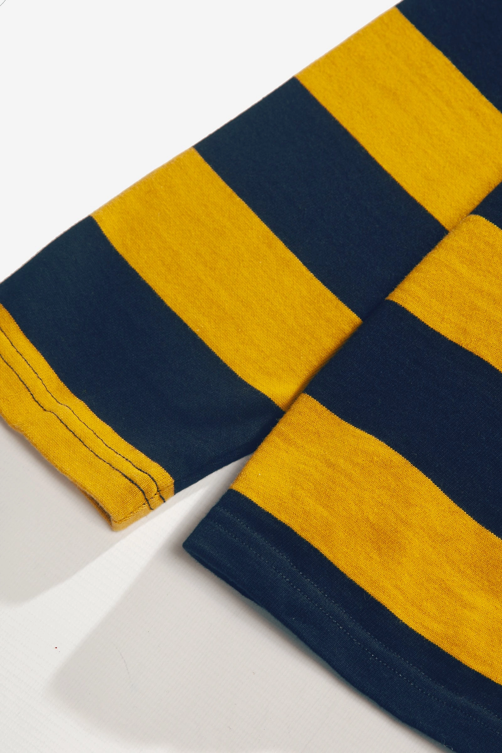 Cozy Look Wear EasyCareFabric Red Ruggison - Border Long Sleeve T-Shirt - Yellow/Navy