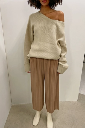 Comfortable Stretch Convertible legs ACCORDION PLEATED PANT