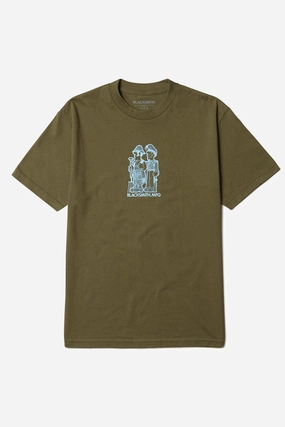 Comfort Wear Fit Blacksmith - Pray For Peace, Prep For War Tee - Olive