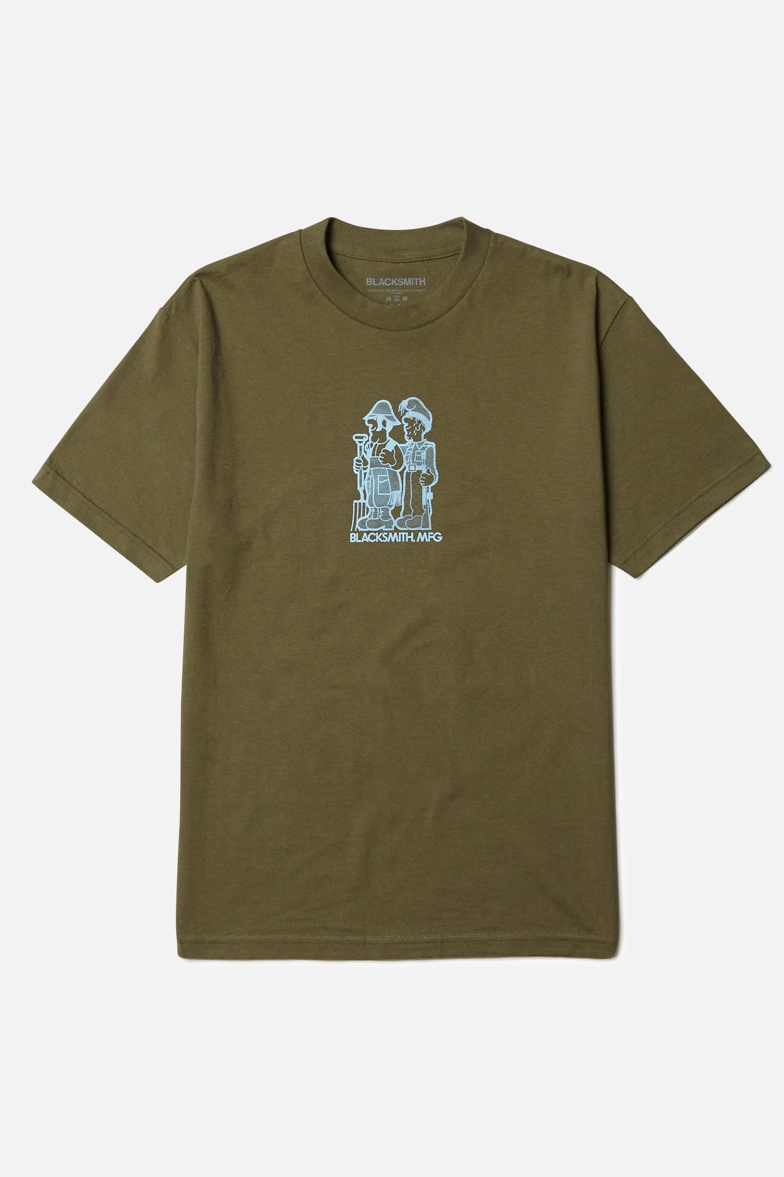 Comfort Wear Fit Blacksmith - Pray For Peace, Prep For War Tee - Olive