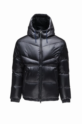 Stormproof Zipper Dyna Men's Chevron Quilted Puffer Jacket